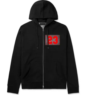 23 Cement Red Jersey Zip Up Hoodie