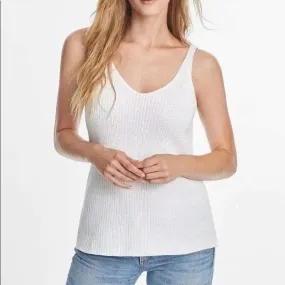 525 America White Knit Tank