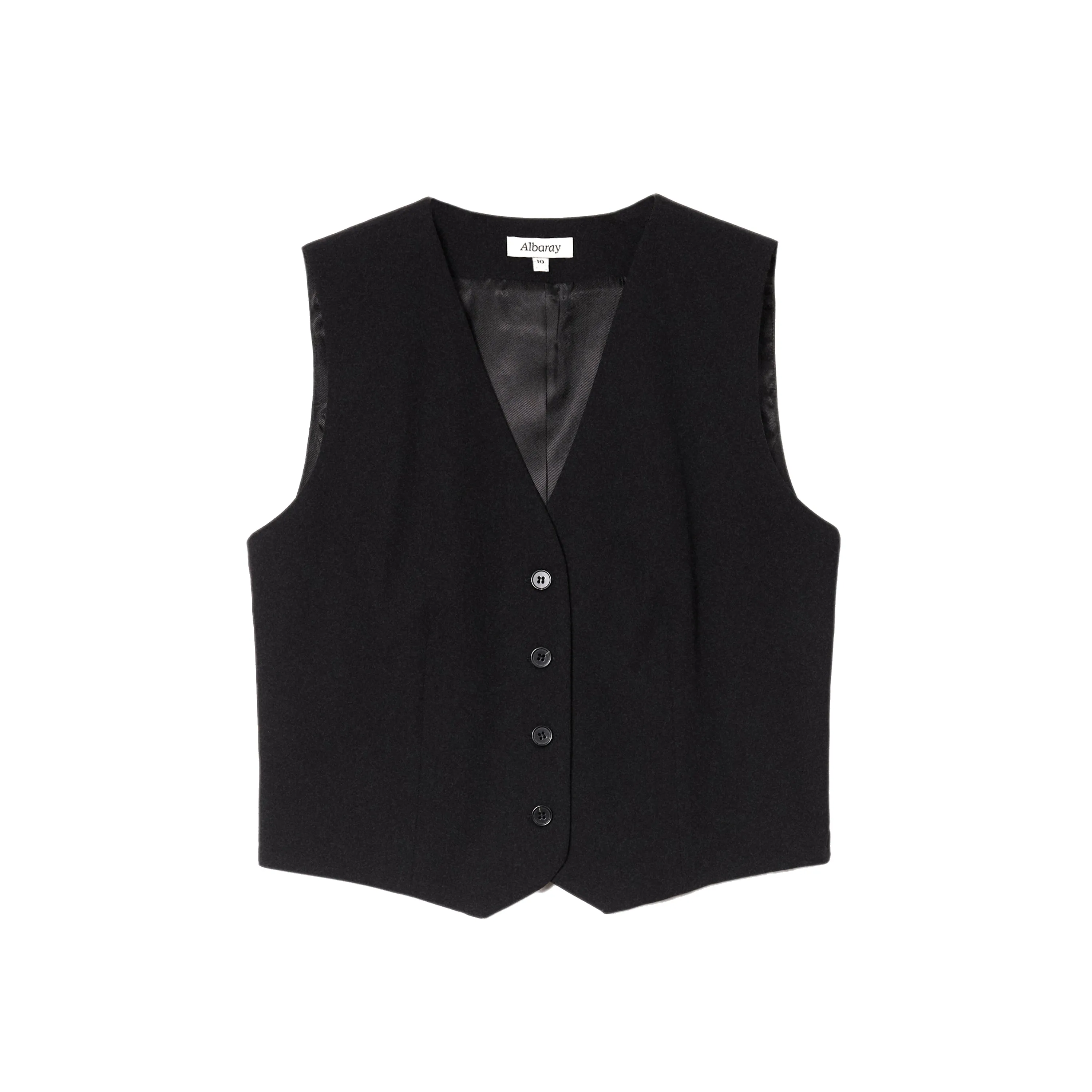 Black Tailored Waistcoat