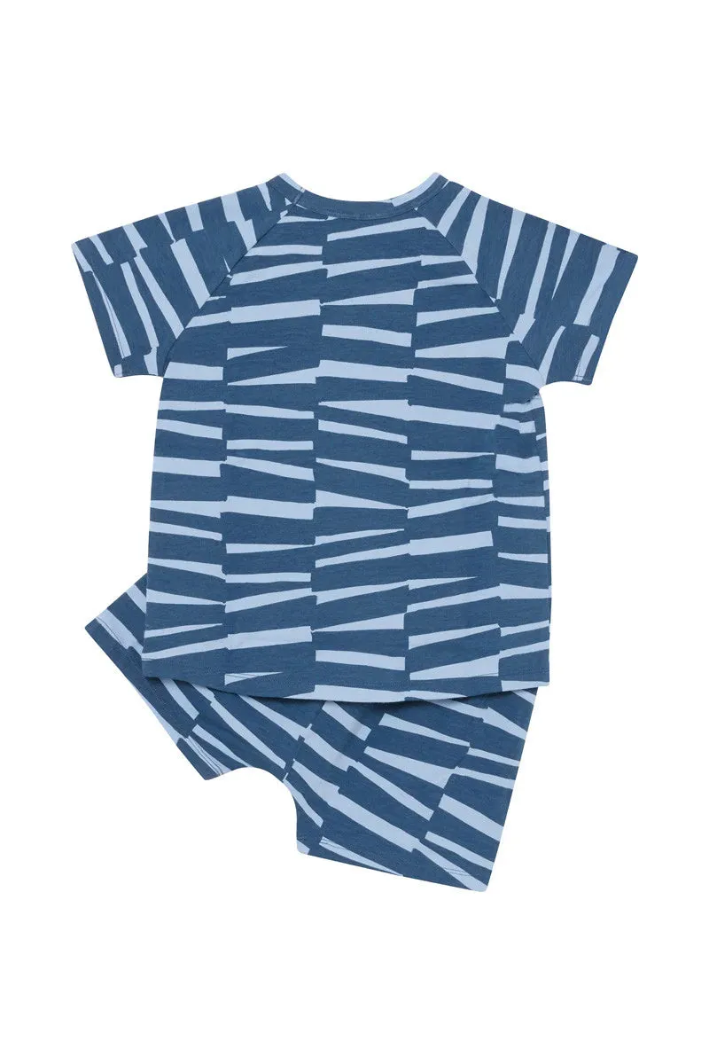 Bonds Kids Tee Sleep Set - Graphic Groove Navy