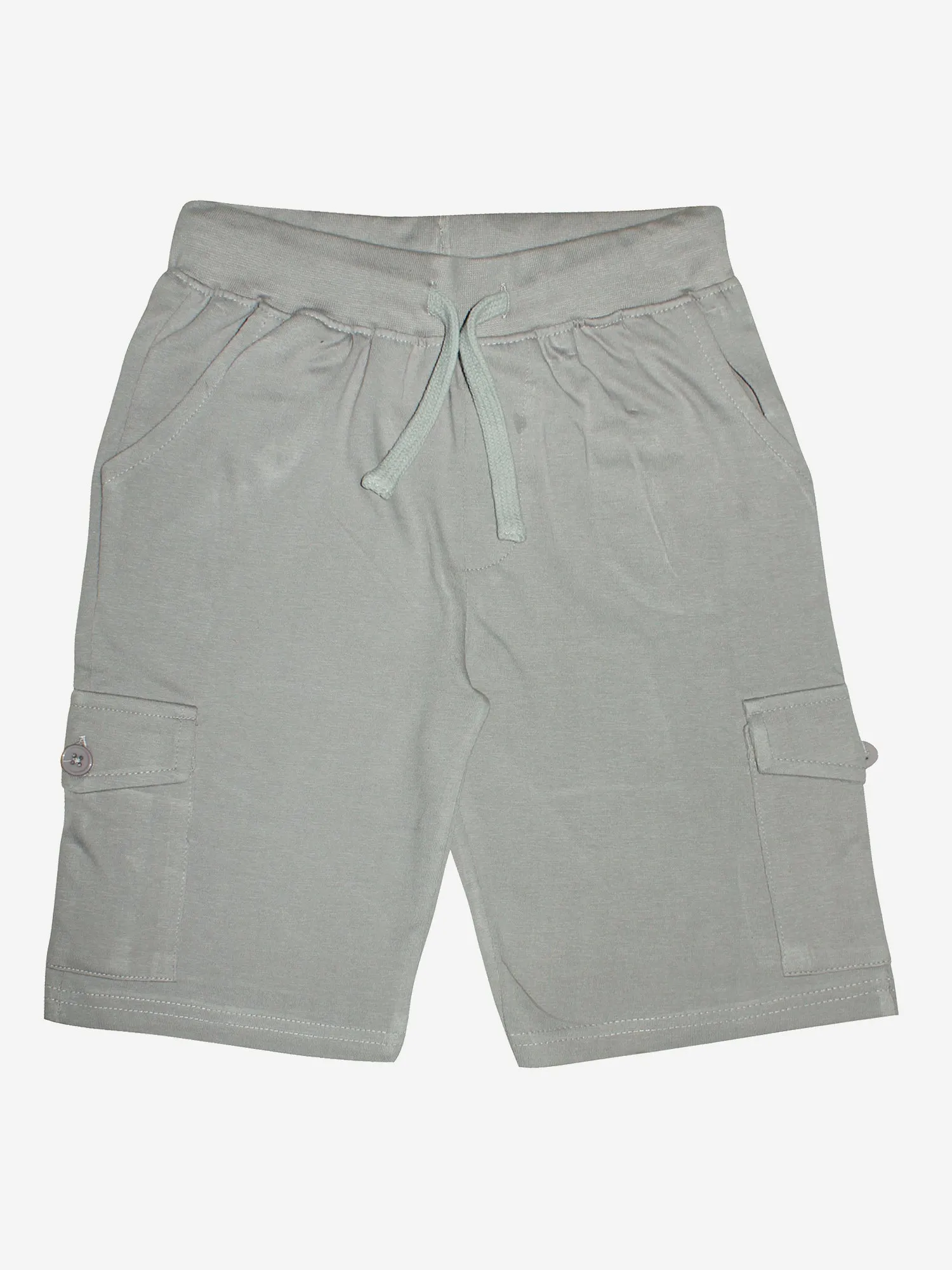 Boys Knee Length Cotton Jersey Cargo Shorts