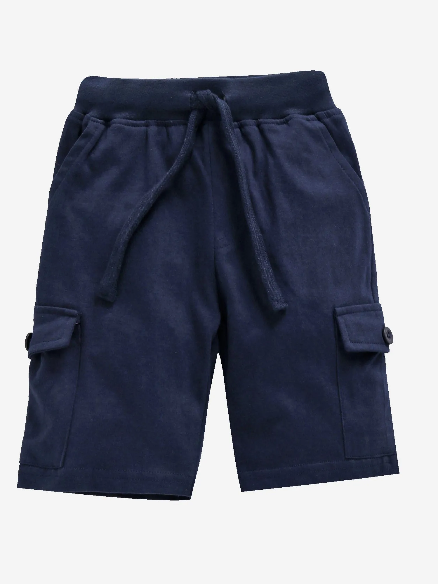 Boys Knee Length Cotton Jersey Cargo Shorts