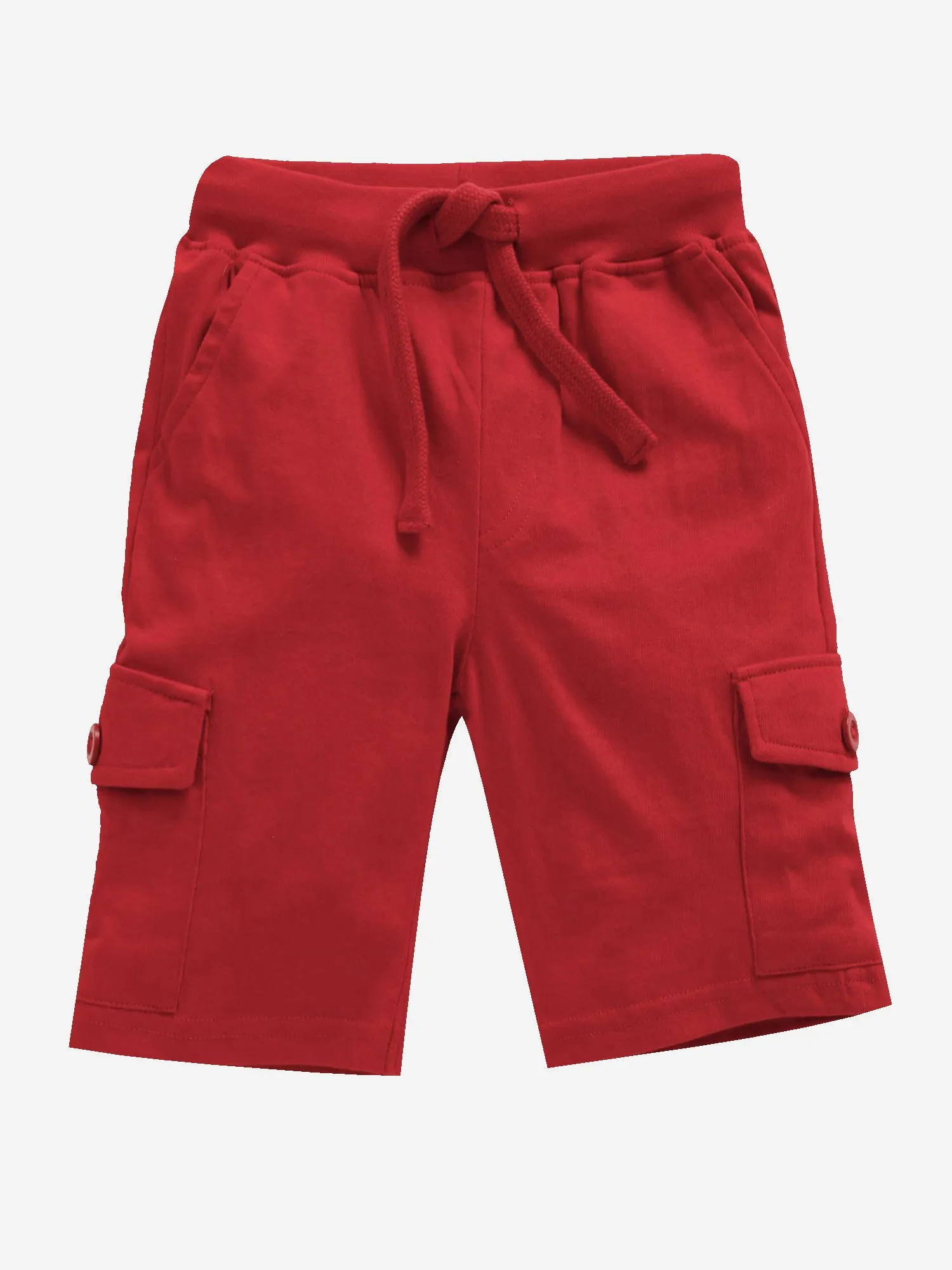 Boys Knee Length Cotton Jersey Cargo Shorts