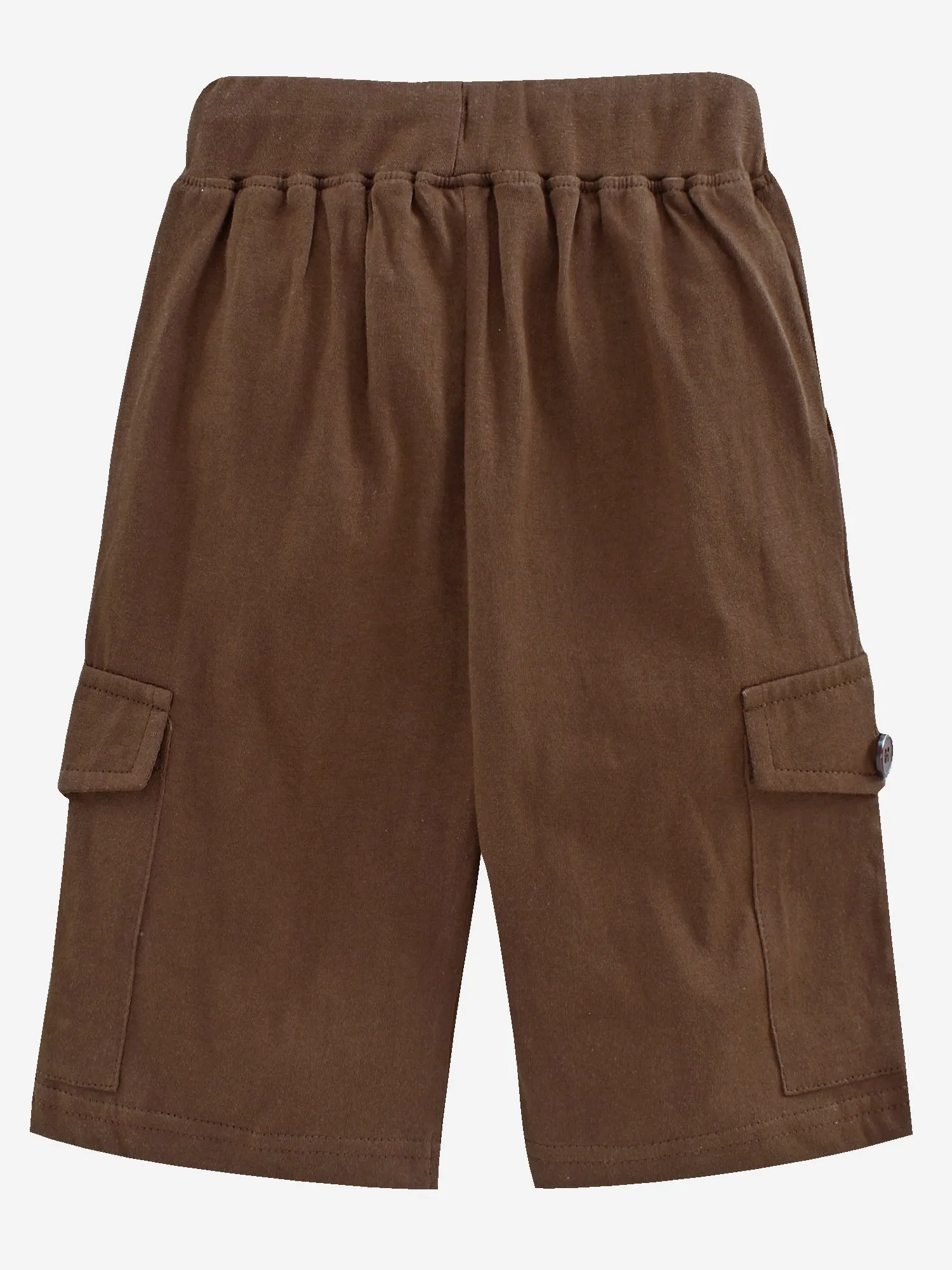 Boys Knee Length Cotton Jersey Cargo Shorts