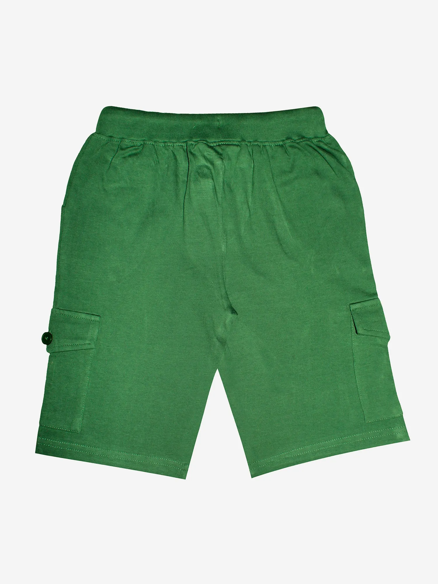 Boys Knee Length Cotton Jersey Cargo Shorts