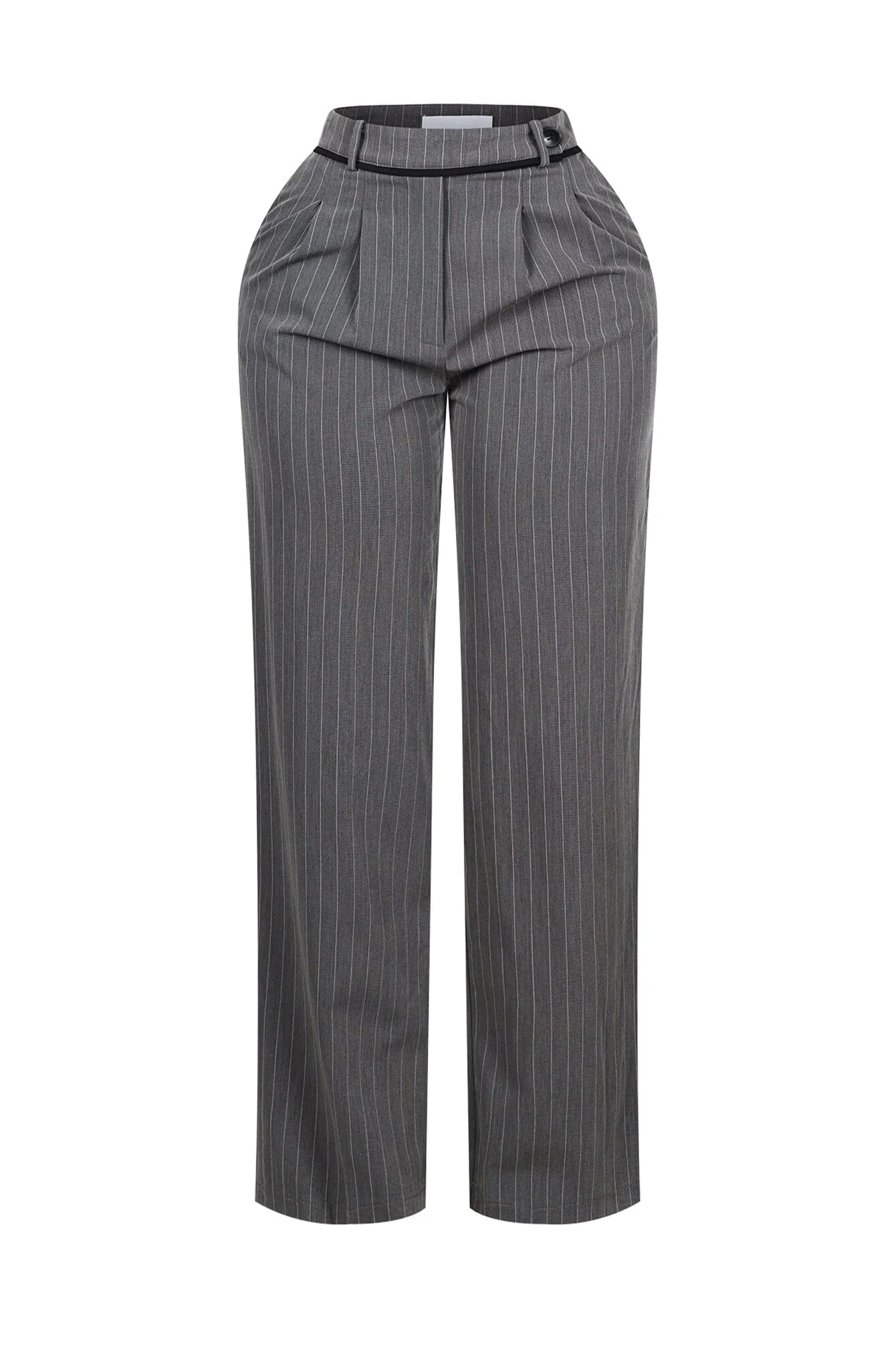 Camilia Pin Stripe Woven Tailored Trousers