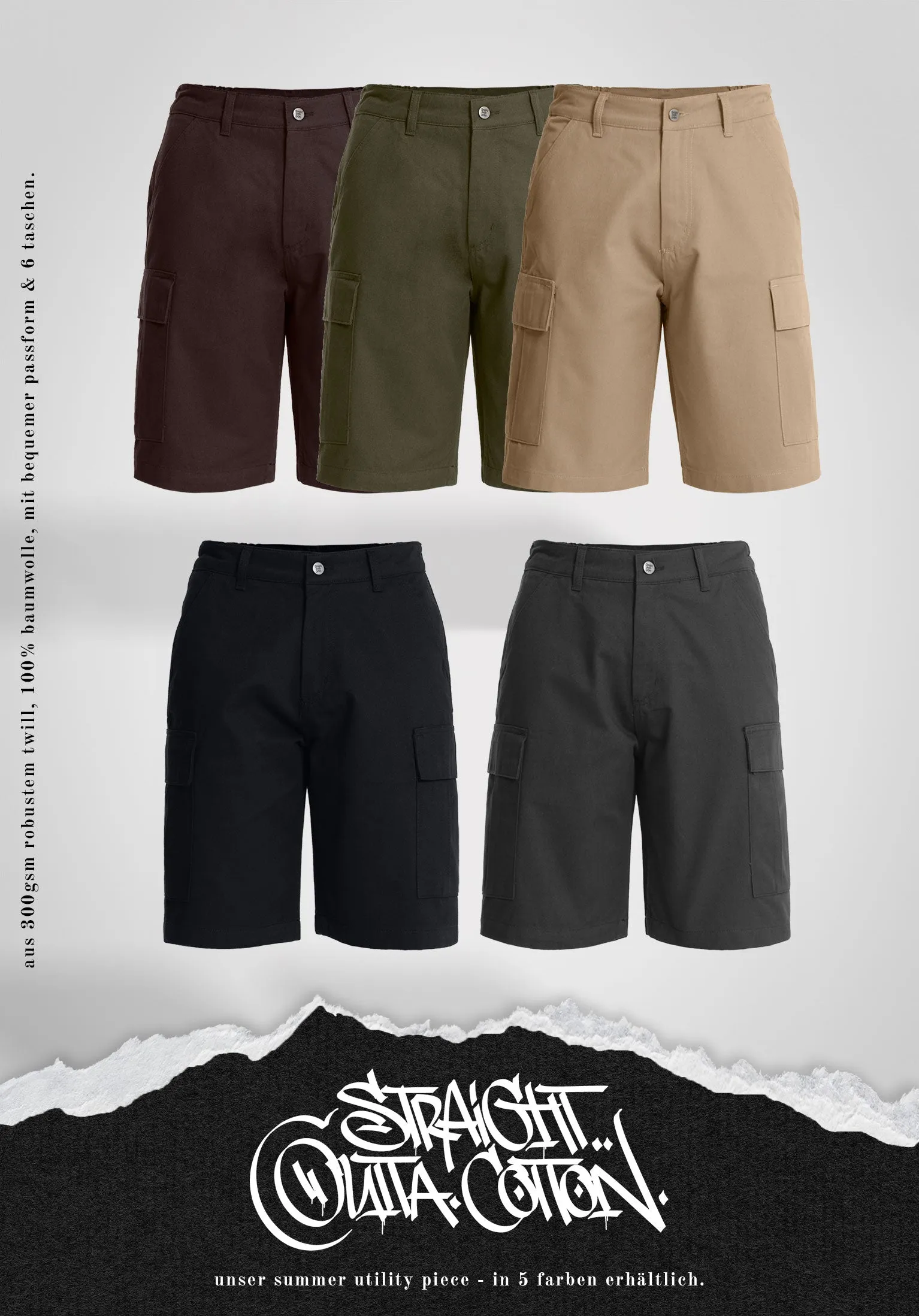 Cargo Shorts - Black