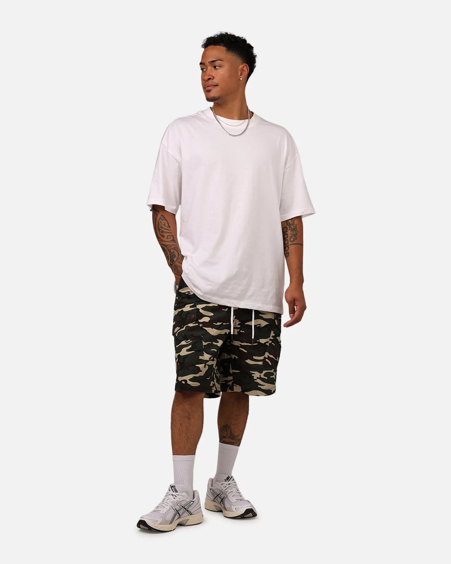 Carre Quality Cargo Shorts Woodland Camo