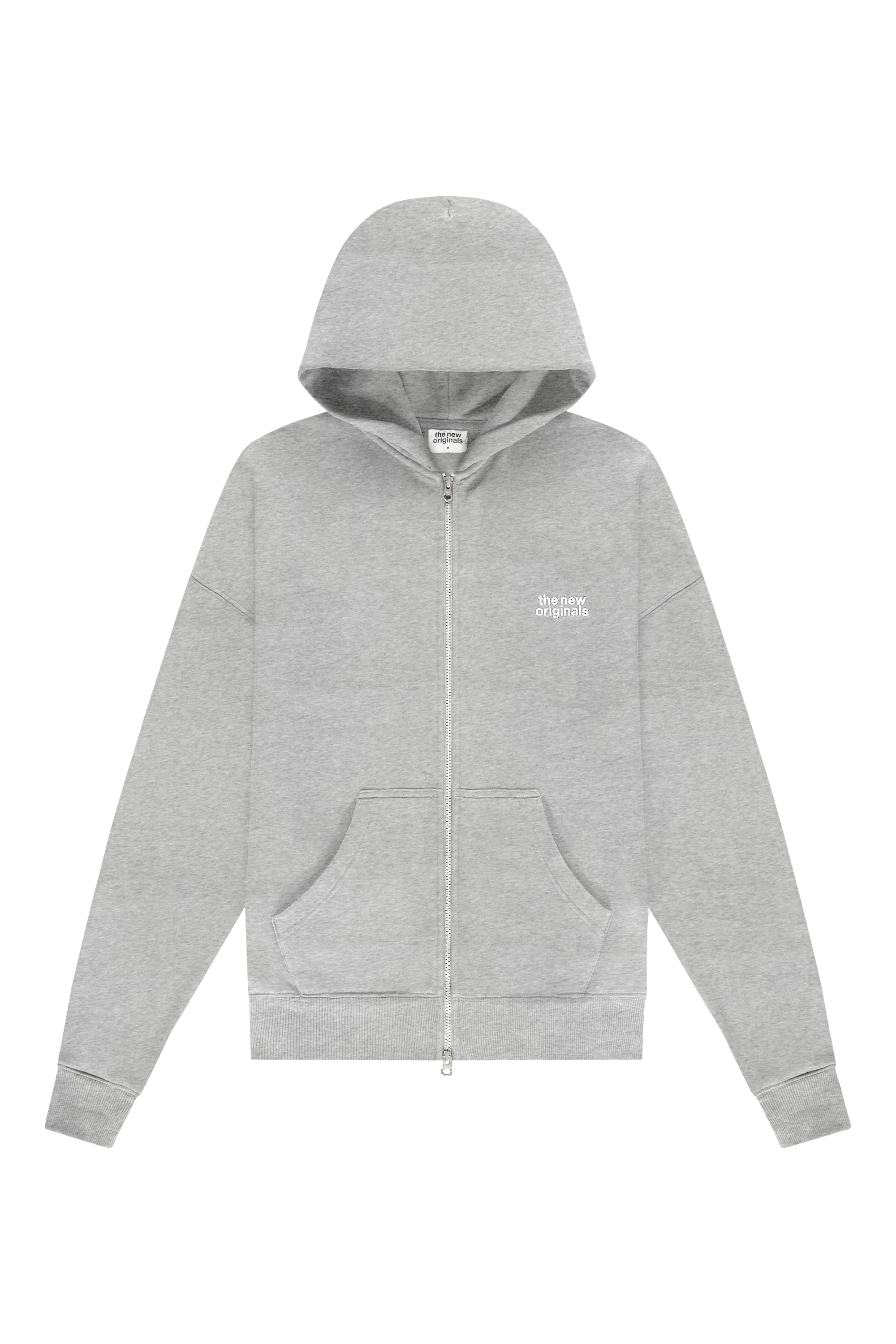 CATNA Zip Up Hoodie Light Grey Melange