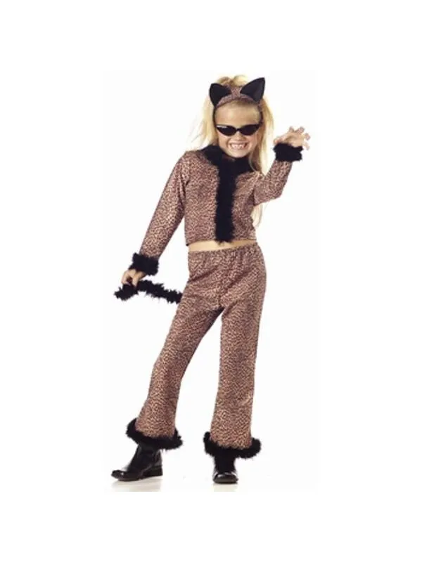 Child's Leopard Girl Suit Costume