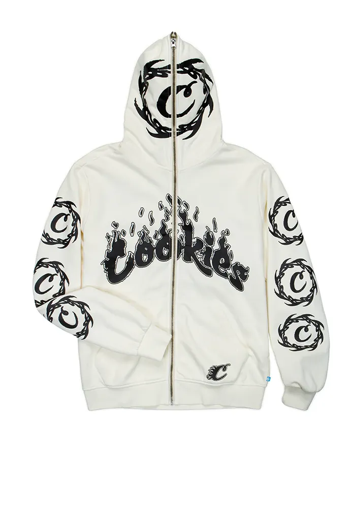 Cookies Slow Burn Pigment Dyed Zip Fleece Hoodie