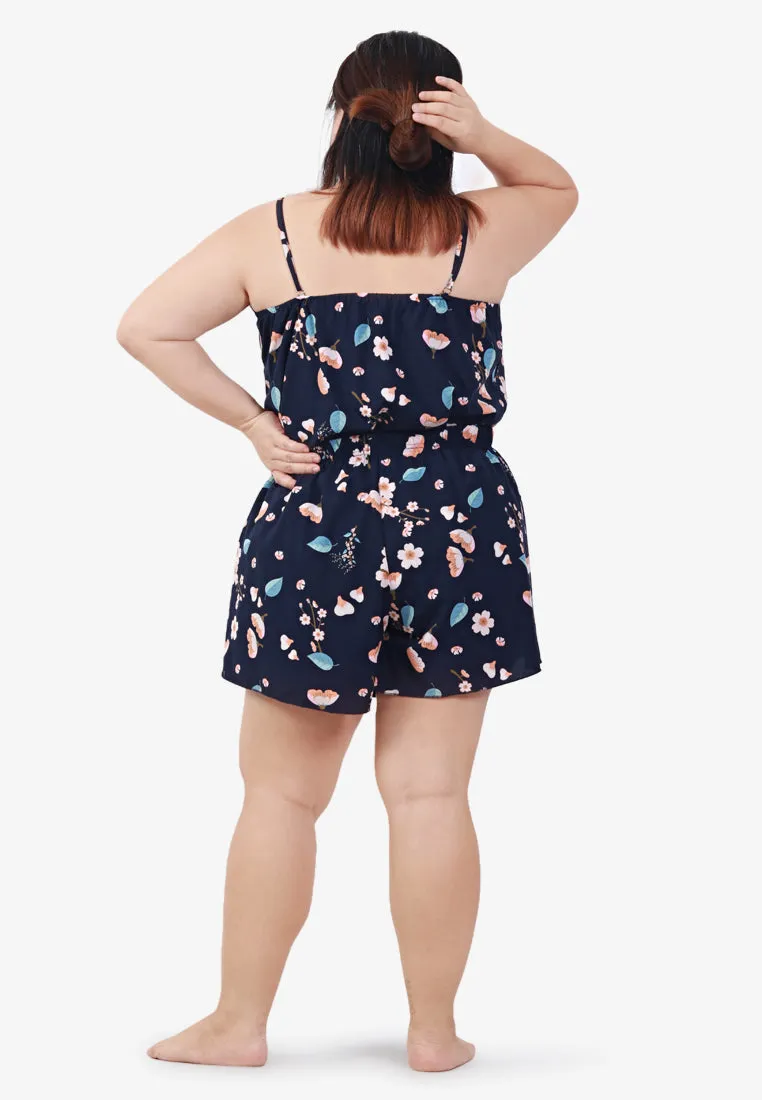 Cutiepie Short Sleepwear Set - Navy Florals