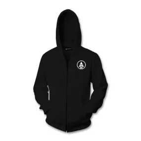 Embroidered Tribe Logo Zip Up Hoodie