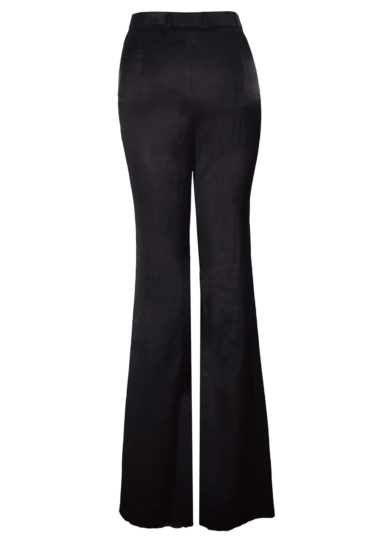 Flared Satin Trousers