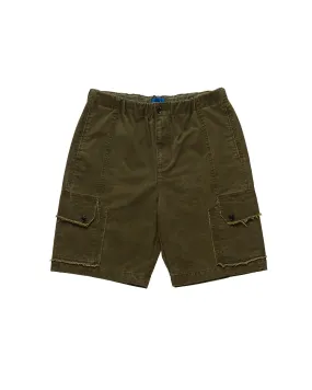 Frayed Cargo Short, Olive