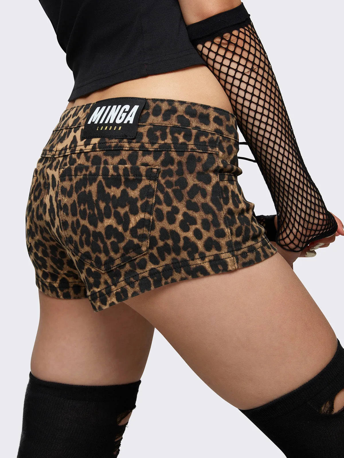 Grrrl Power Leopard Hot Pants