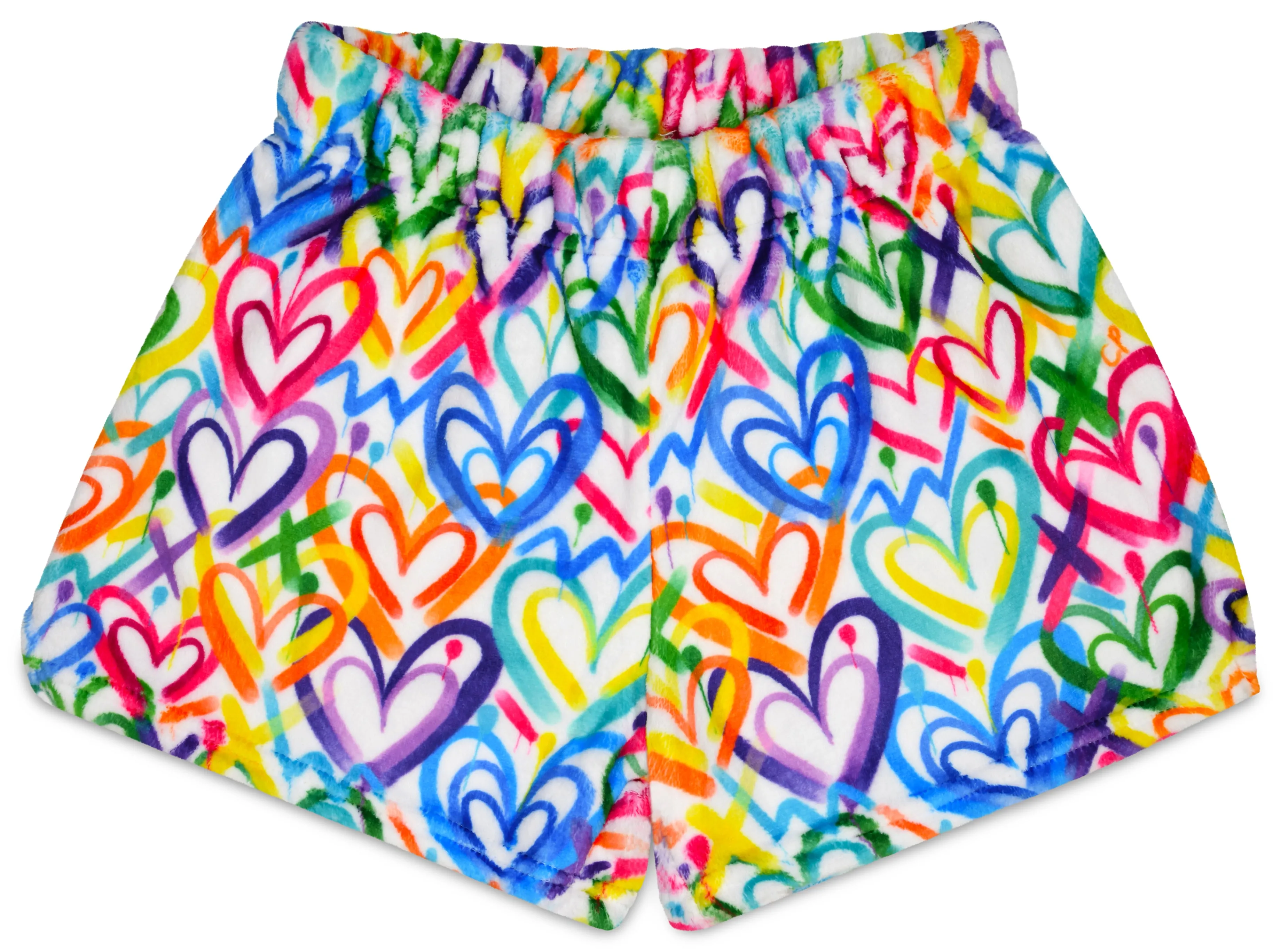 Iscream Corey Paige Hearts Plush Shorts