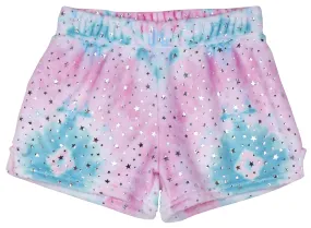 Iscream Silver Star Tie Dye Plush Shorts