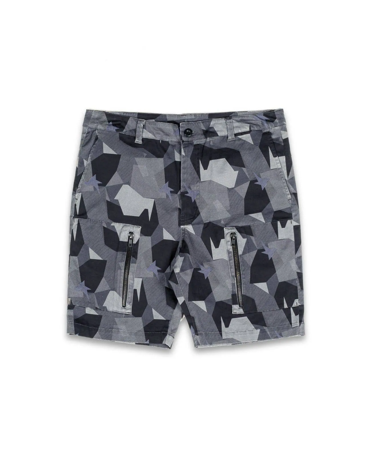 Konus Men's Digital Camo Cargo Shorts in Black