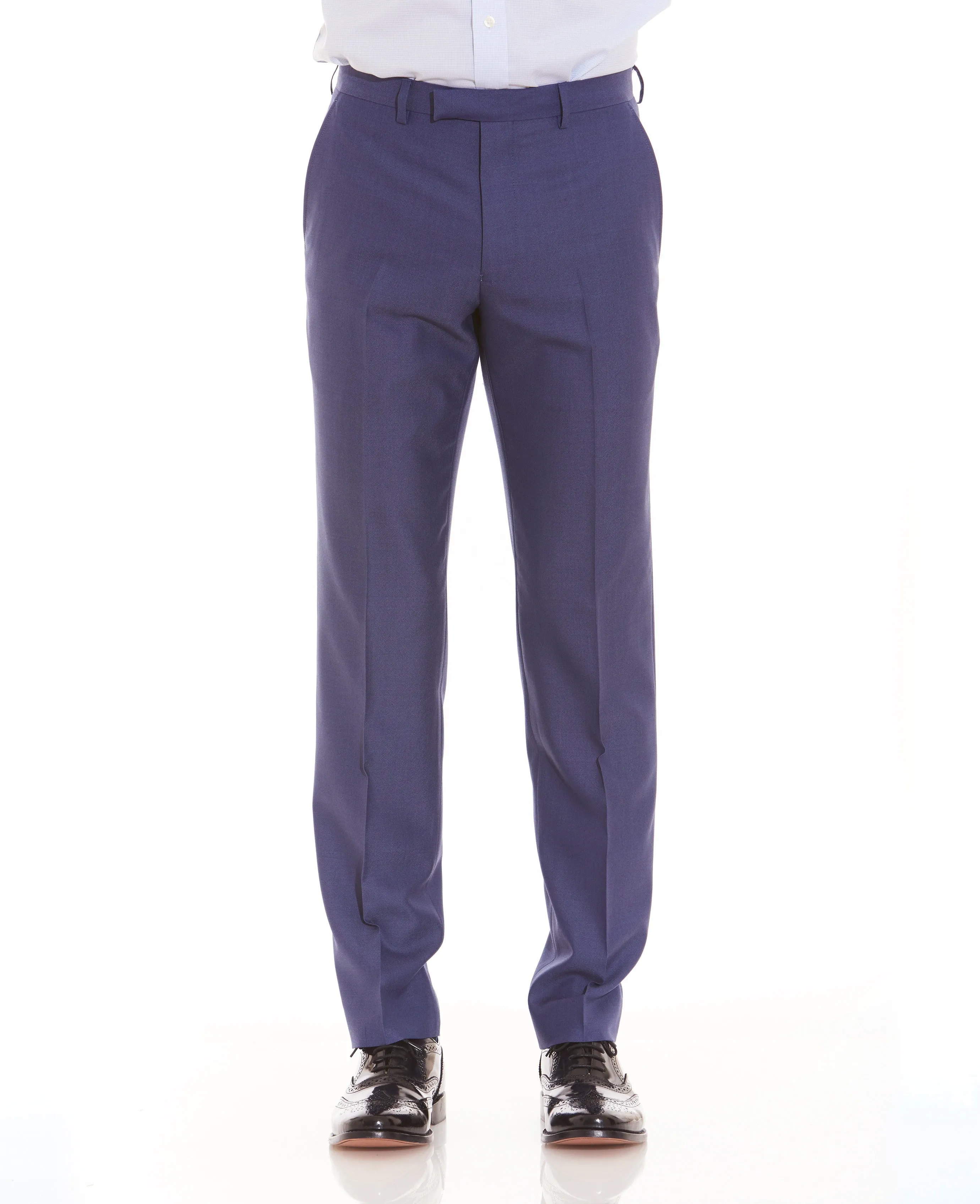 Light Navy Tailored Business Trousers