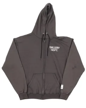 Logo-Print Zip-Up Hoodie