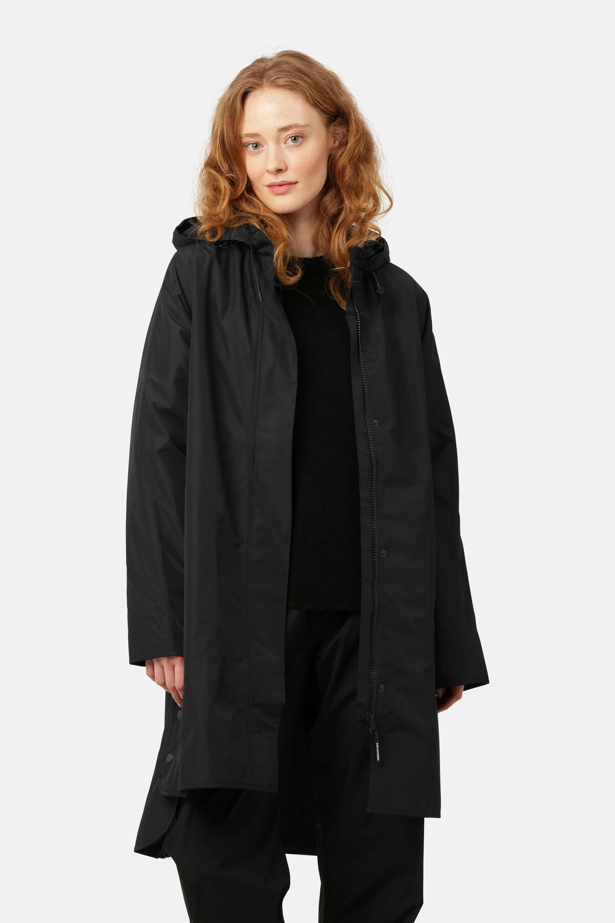 Long Raincoat - Black