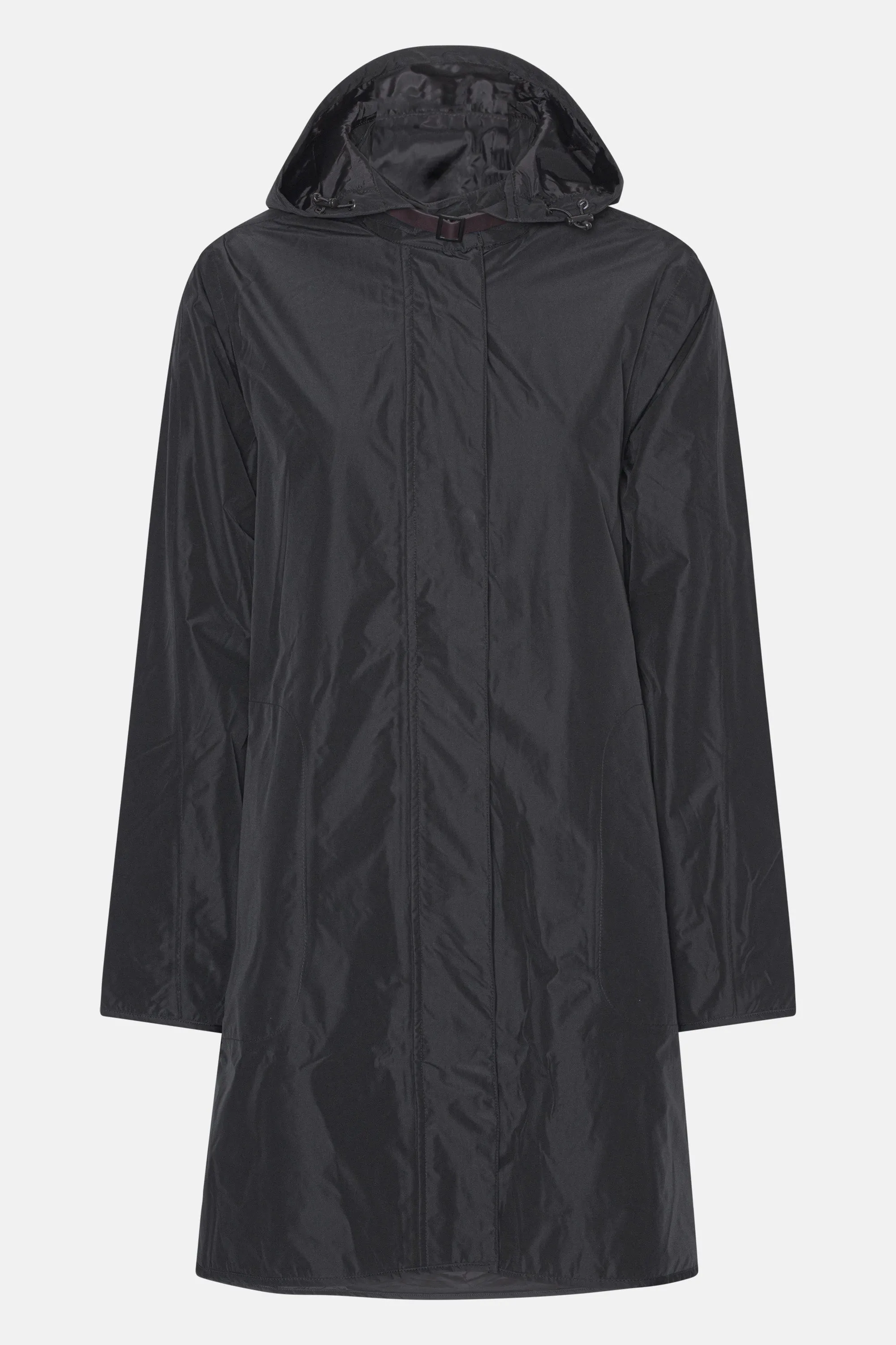 Long Raincoat - Black