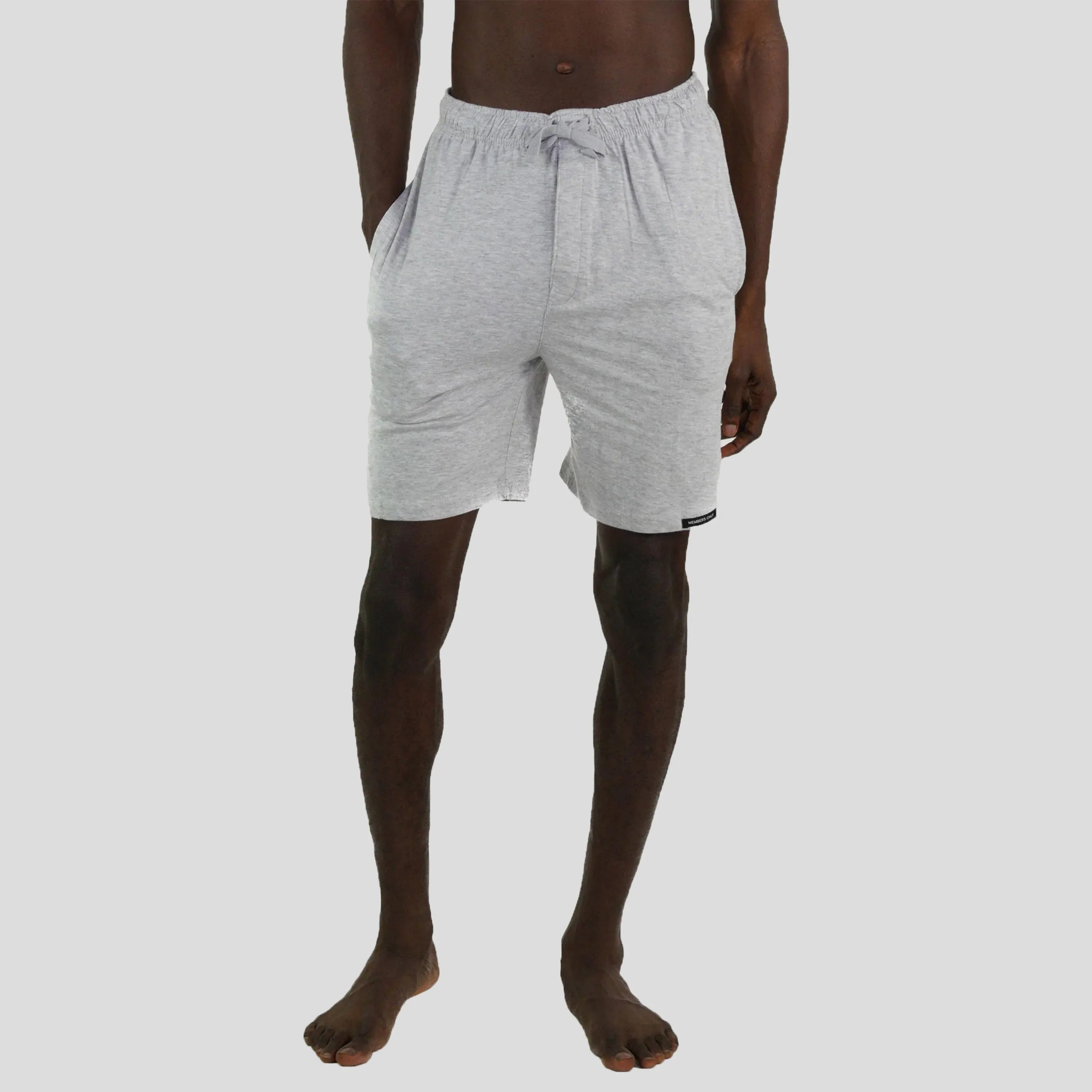 Members Only Men's Jersey Sleep Shorts - Grey