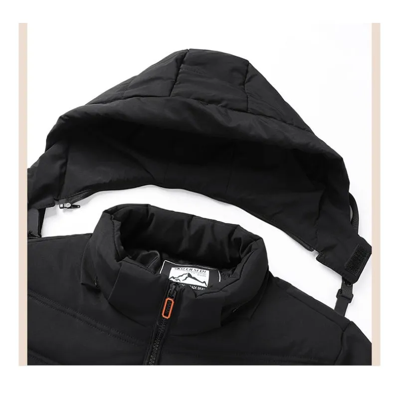 Men's Winter Warm Windproof Parka Hooded Jacket Coat