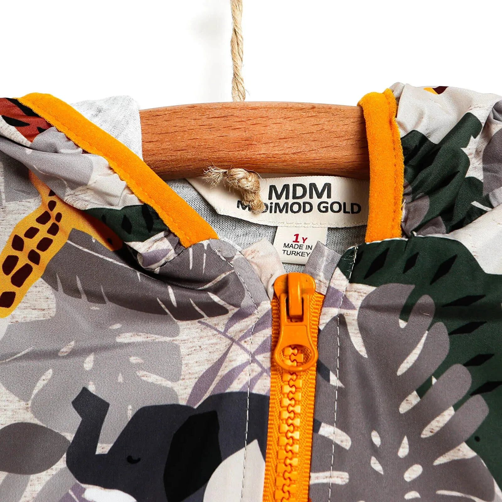 Midimod Basic Baby Boy Animal Printed Ea - Grey