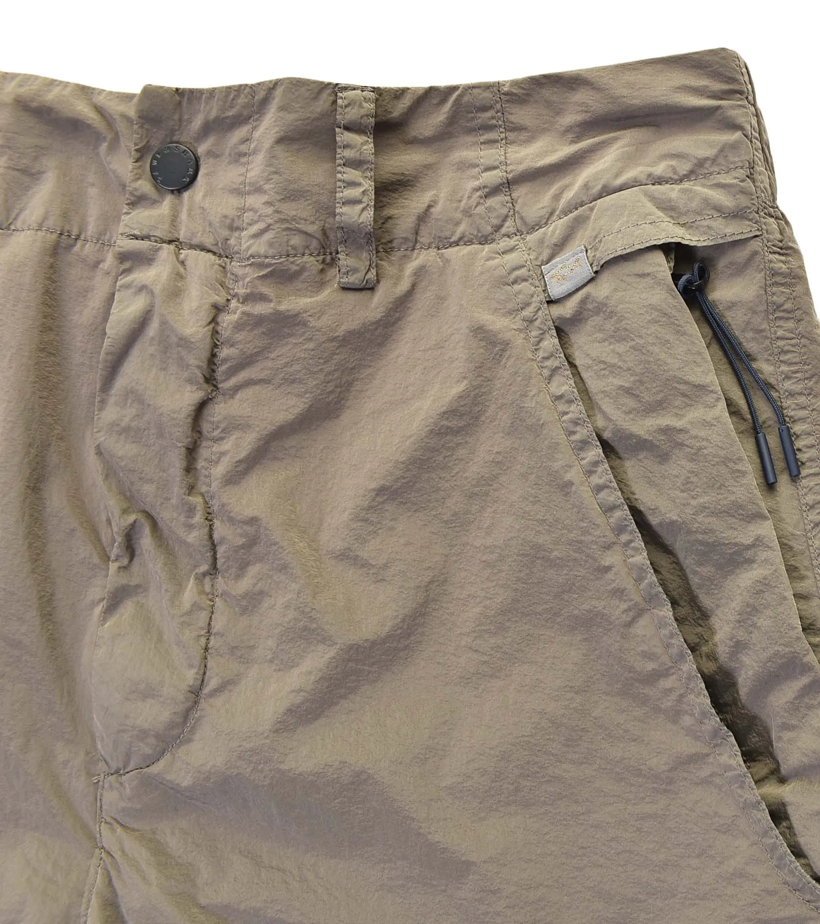 Nylon Cargo Shorts Khaki