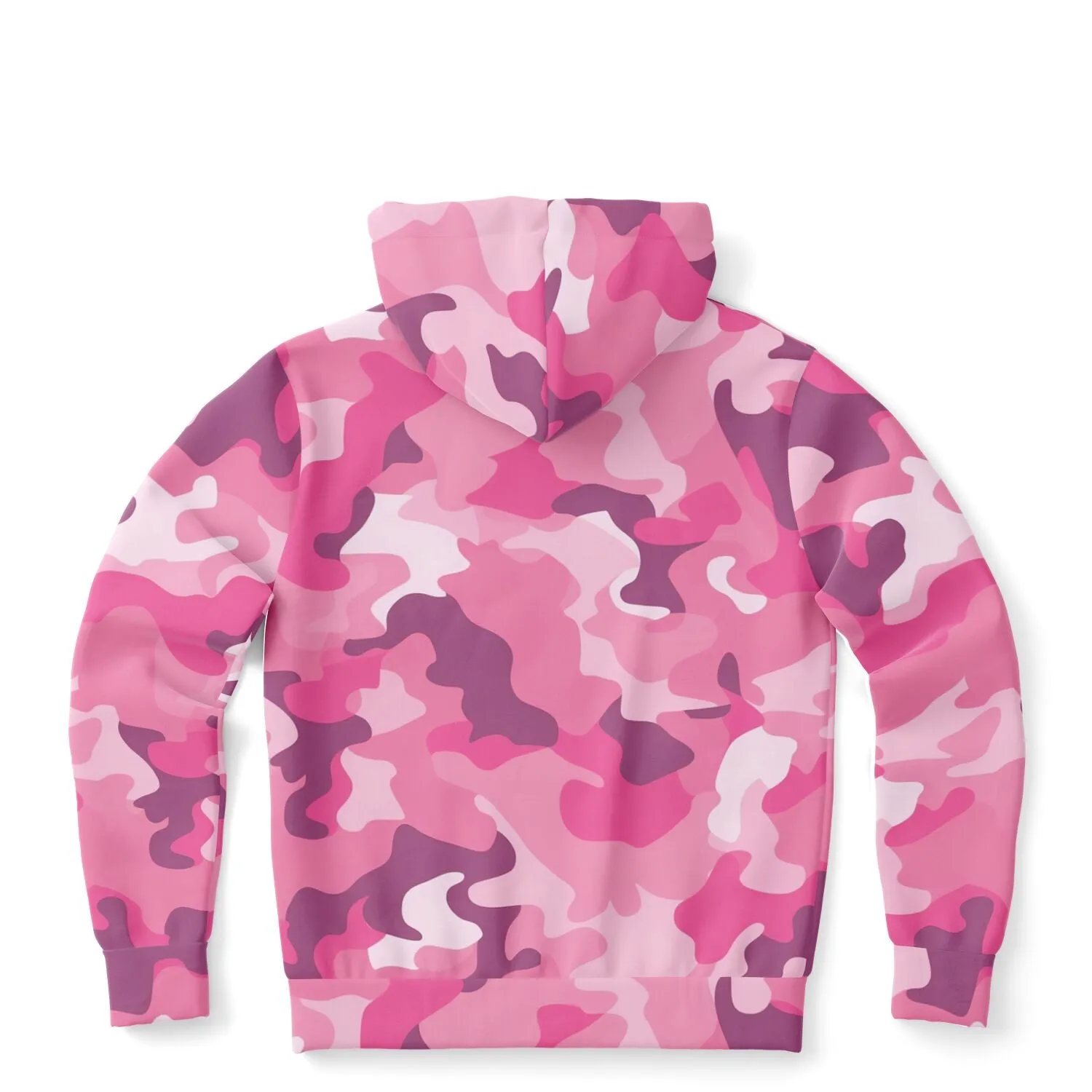 Pink Camo Zip Up Hoodie, Camouflage Full Zipper Pocket Men Women Unisex Adult Aesthetic Graphic Cotton Fleece Hooded Sweatshirt