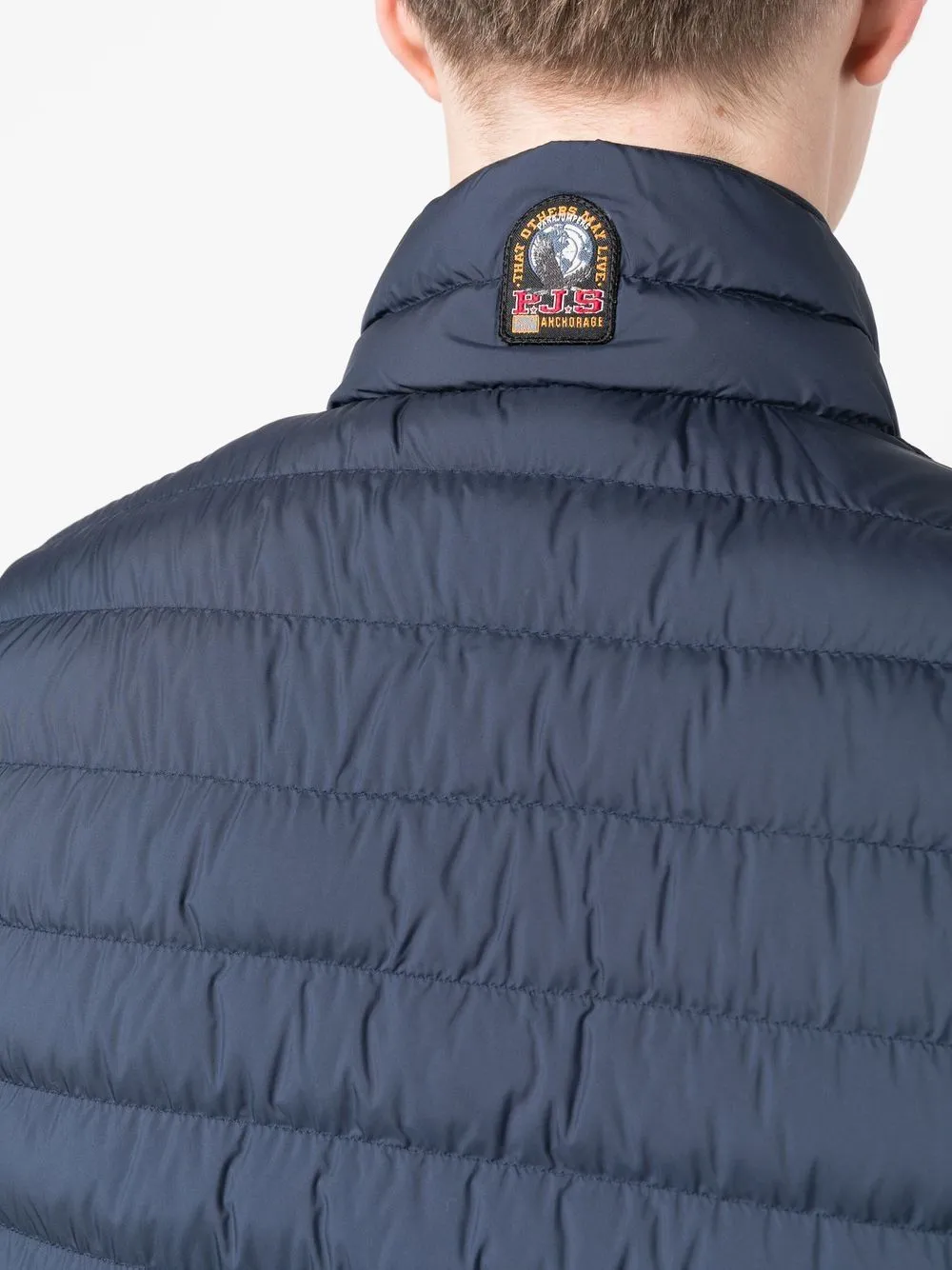 quilted down-padded gilet