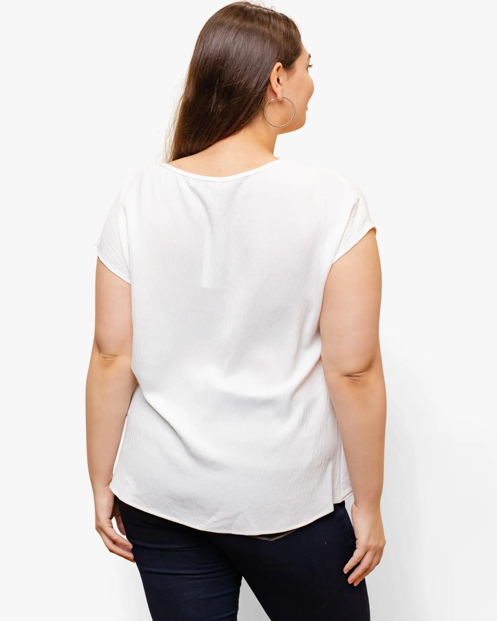 Rachel Knotted Tee | White