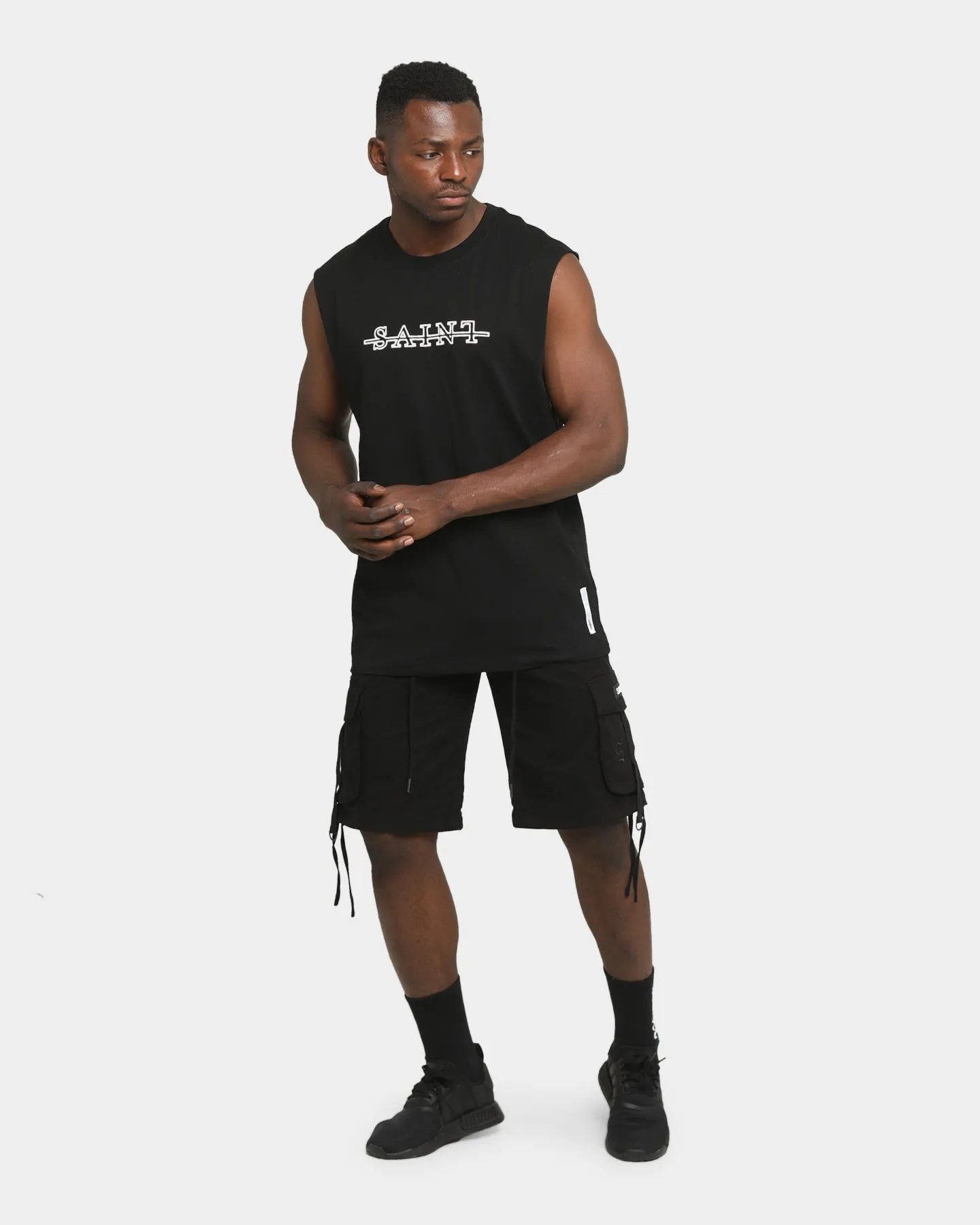 Saint Morta Darma Initiative Cargo Shorts Black