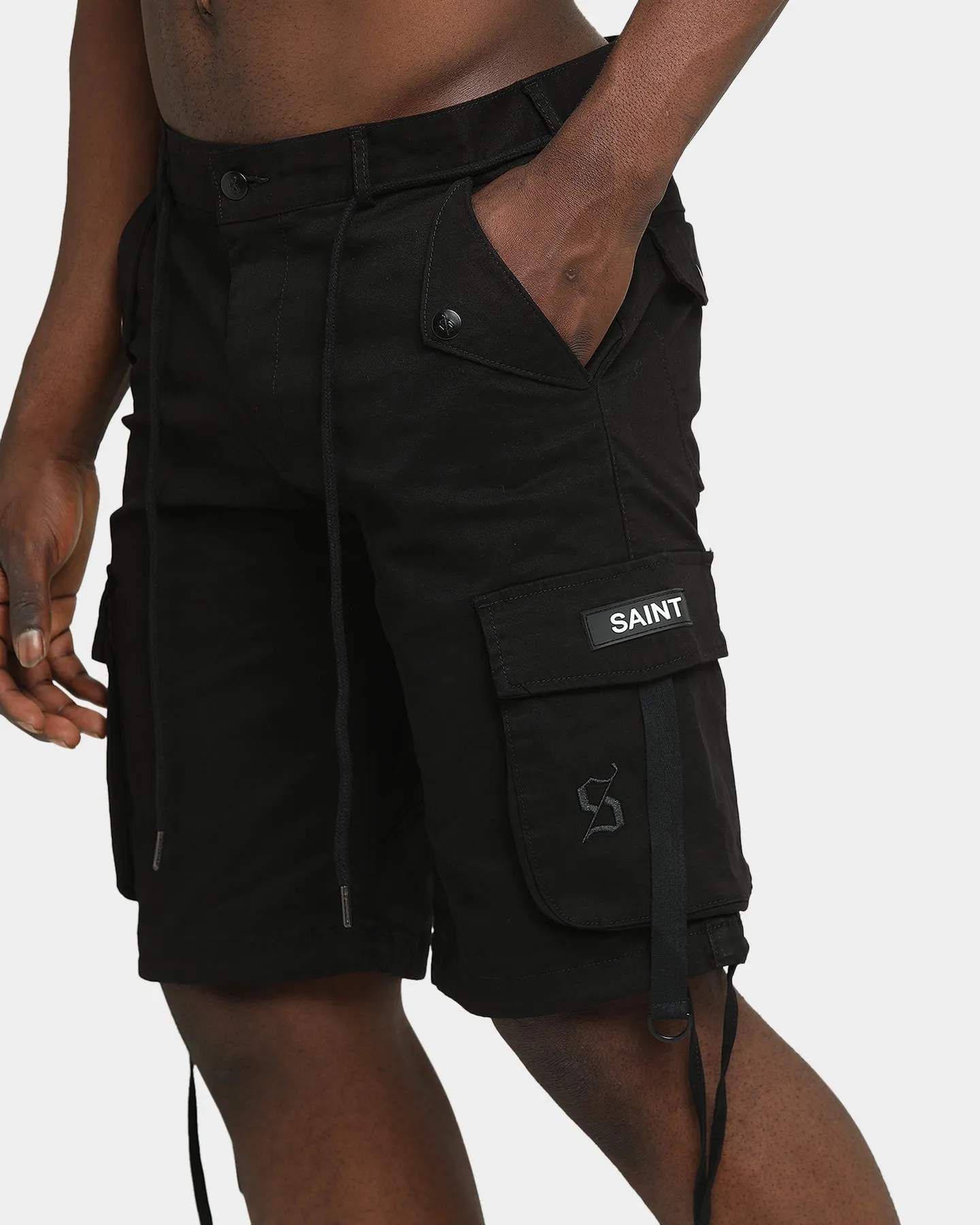 Saint Morta Darma Initiative Cargo Shorts Black