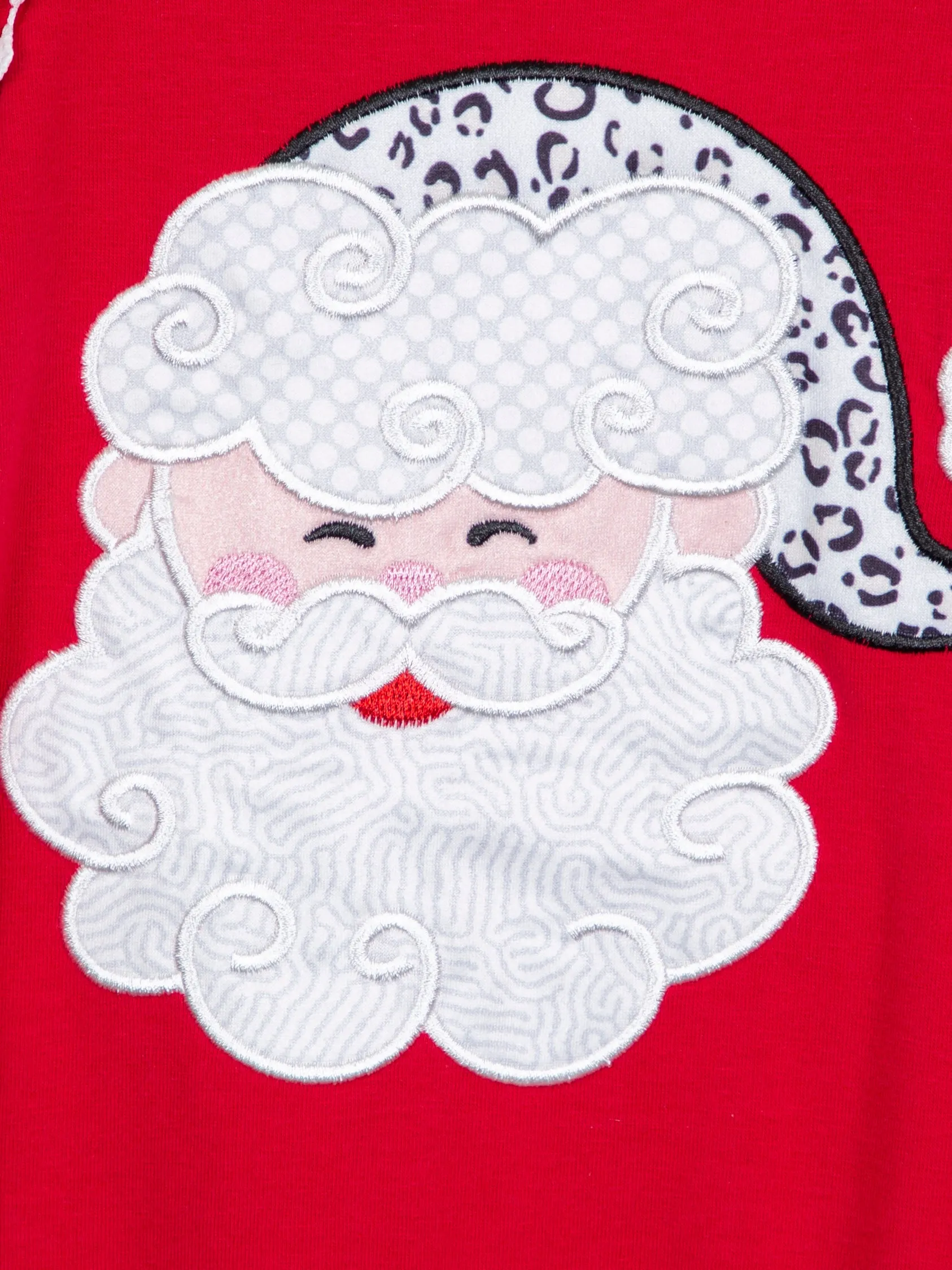 Snow Leopard Santa Ruffle Outfit