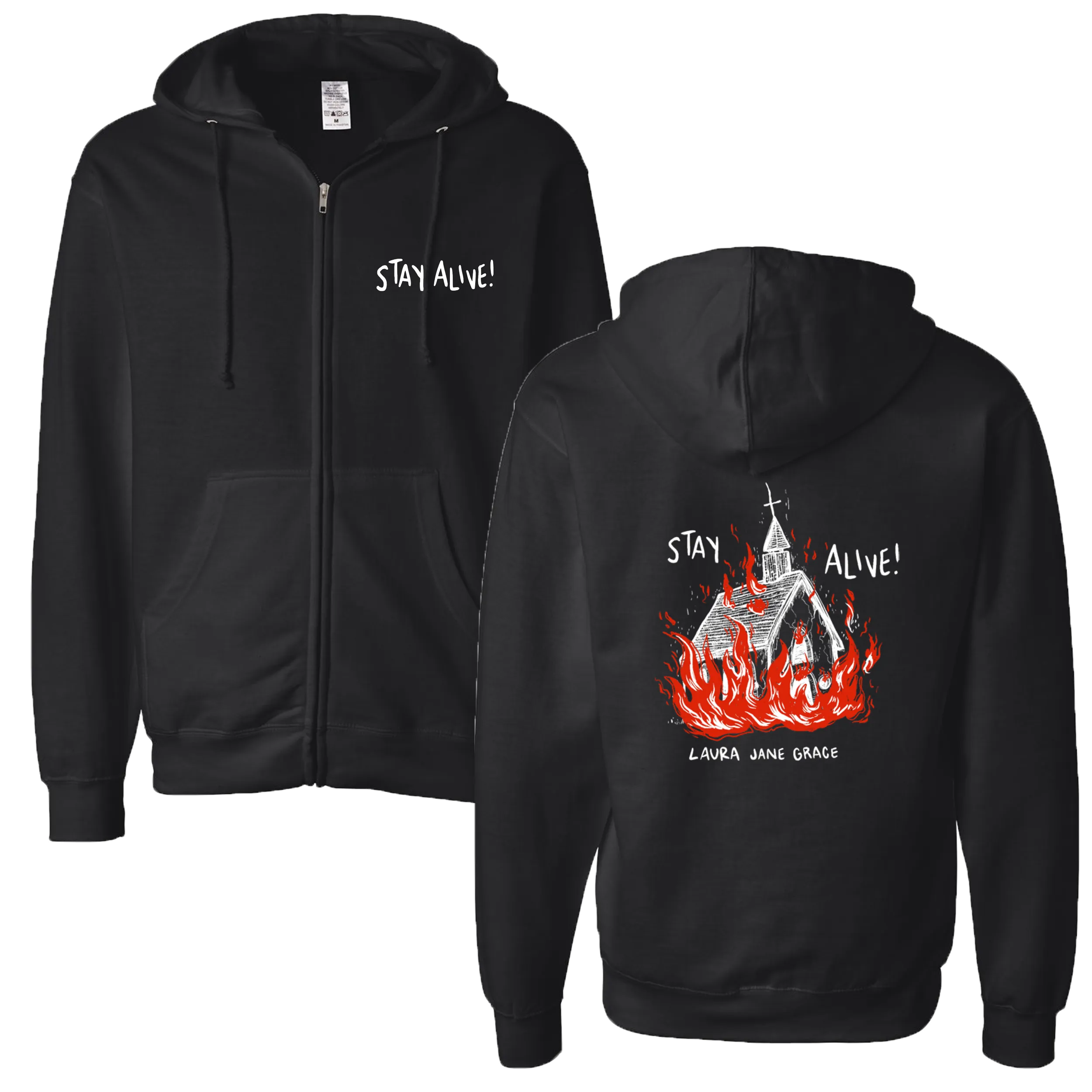 Stay Alive Church Zip-Up Hoodie