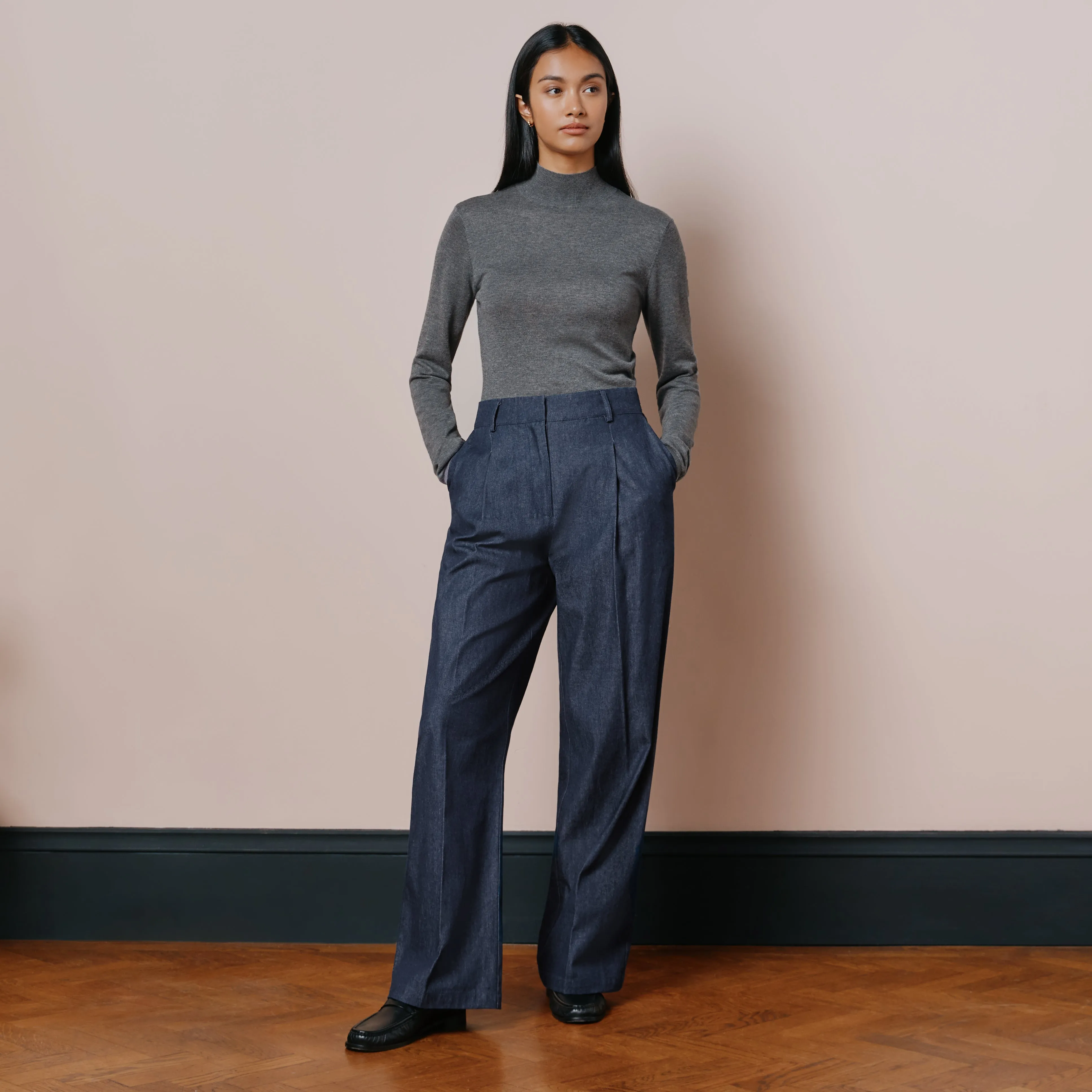 Tailored Denim Trouser