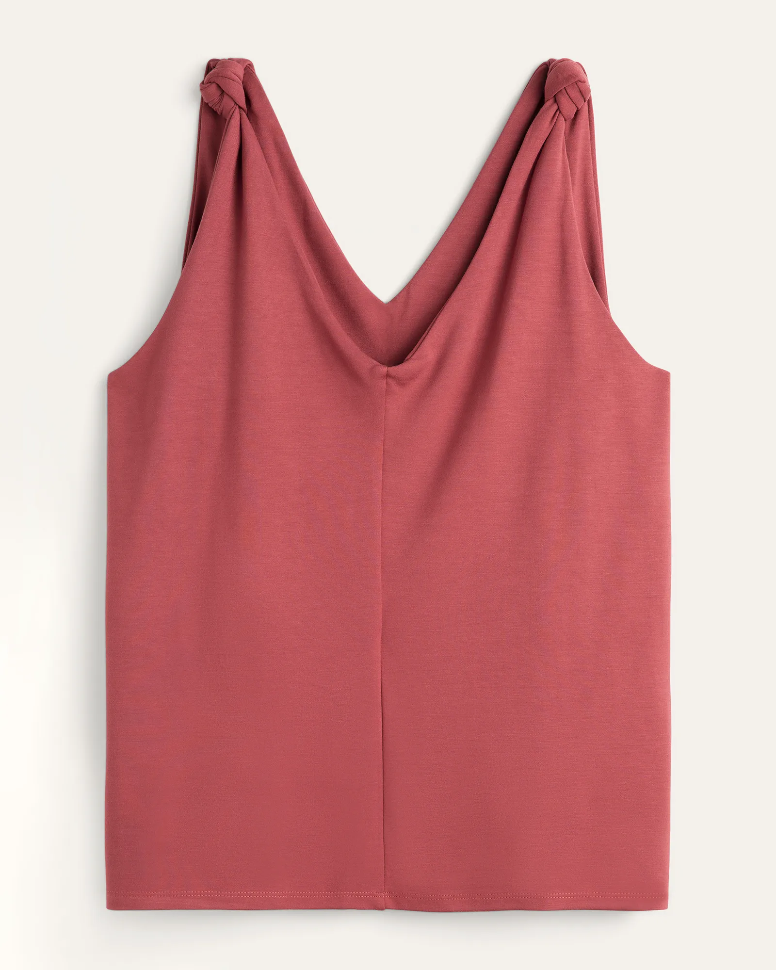 Tia Knotted Tank Top | Marsala