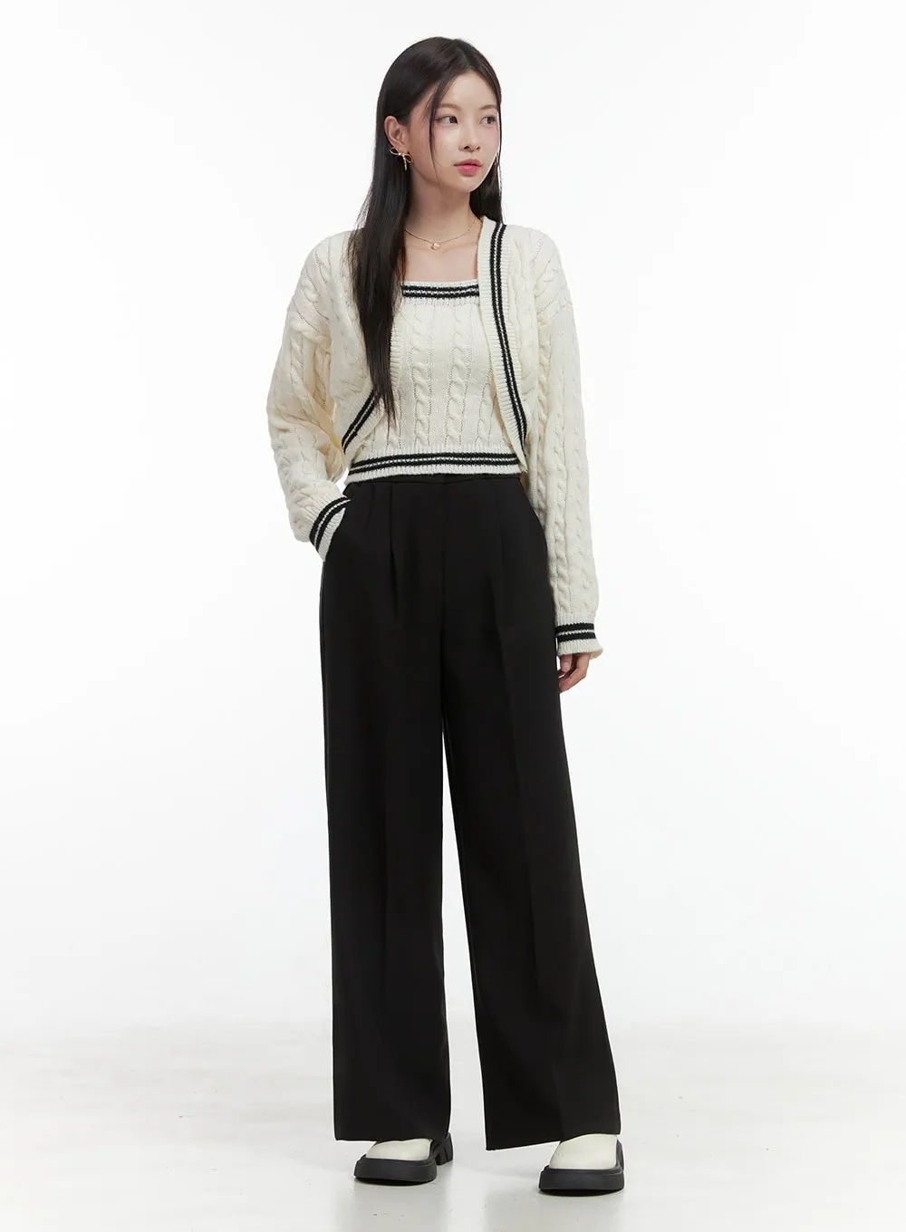 Wide Tailored Trousers OO416