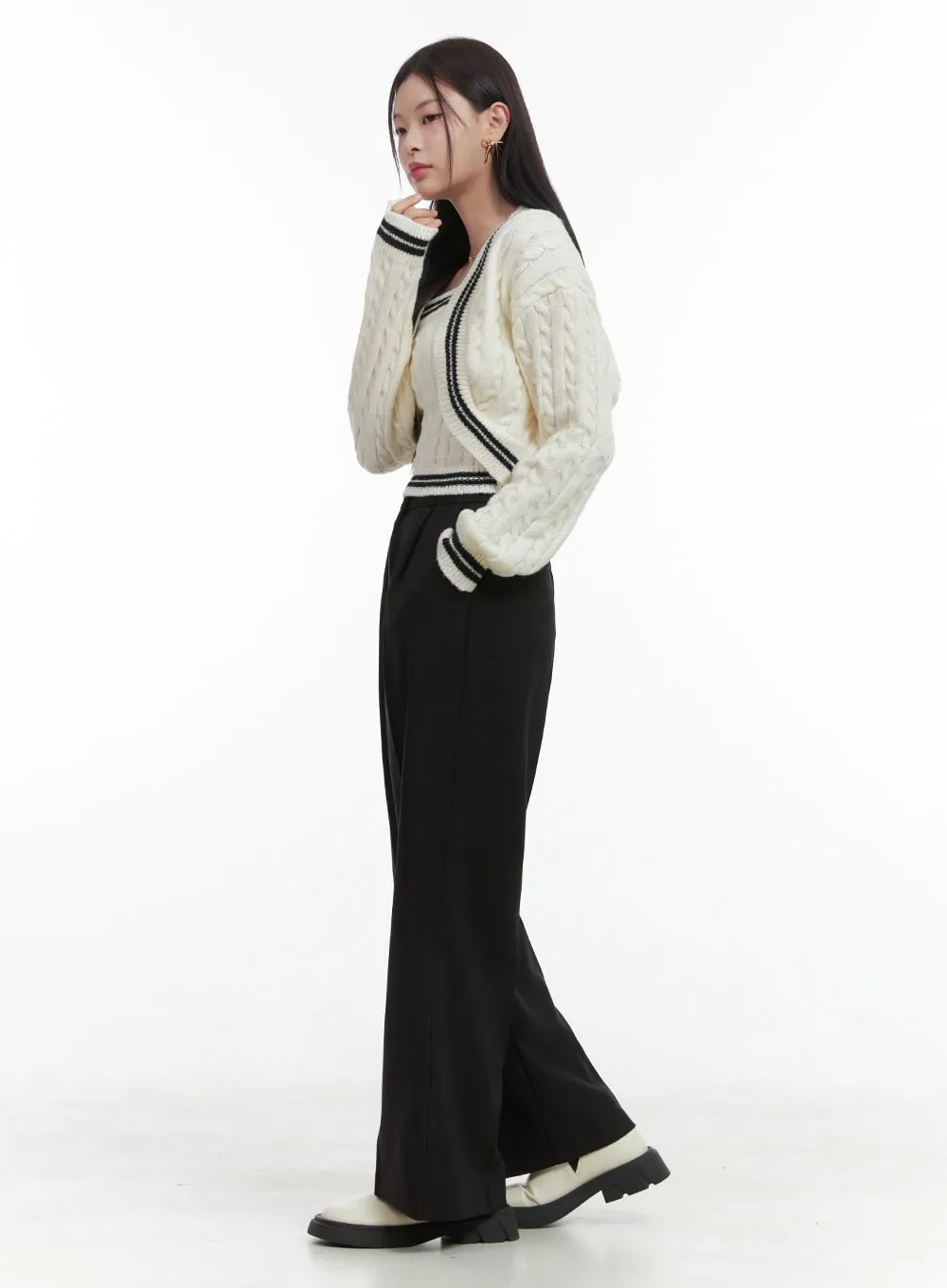 Wide Tailored Trousers OO416