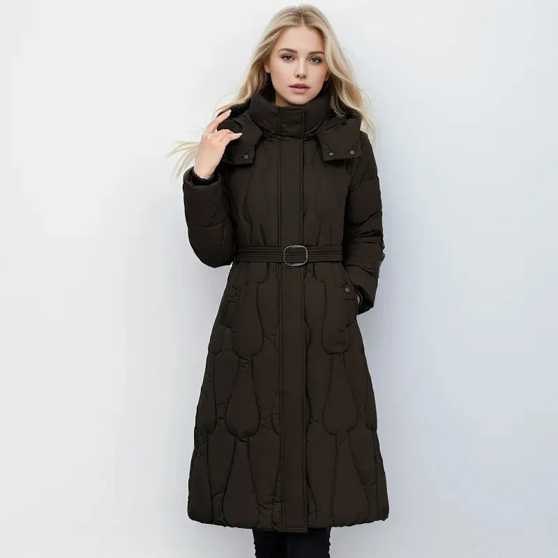 Women's Long Loose Puffer Cotton  Windproof Parkas Coat