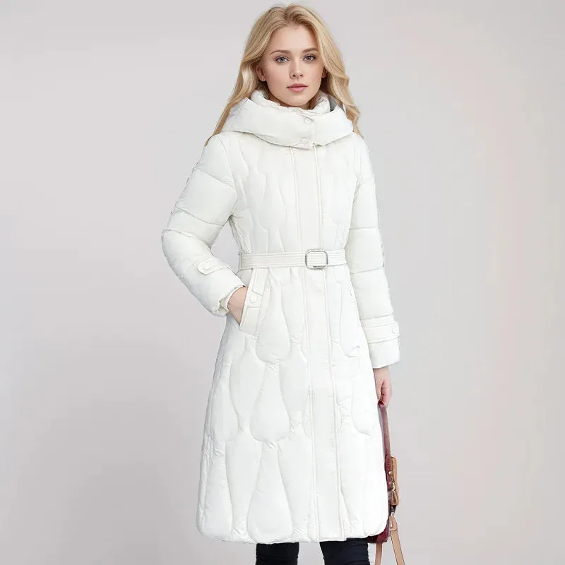 Women's Long Loose Puffer Cotton  Windproof Parkas Coat