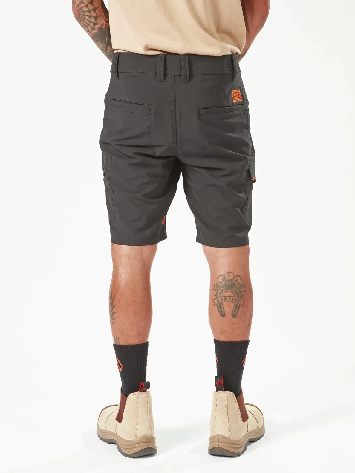 WORKWEAR SLAB HYBRID SHORT 20" - BLACK