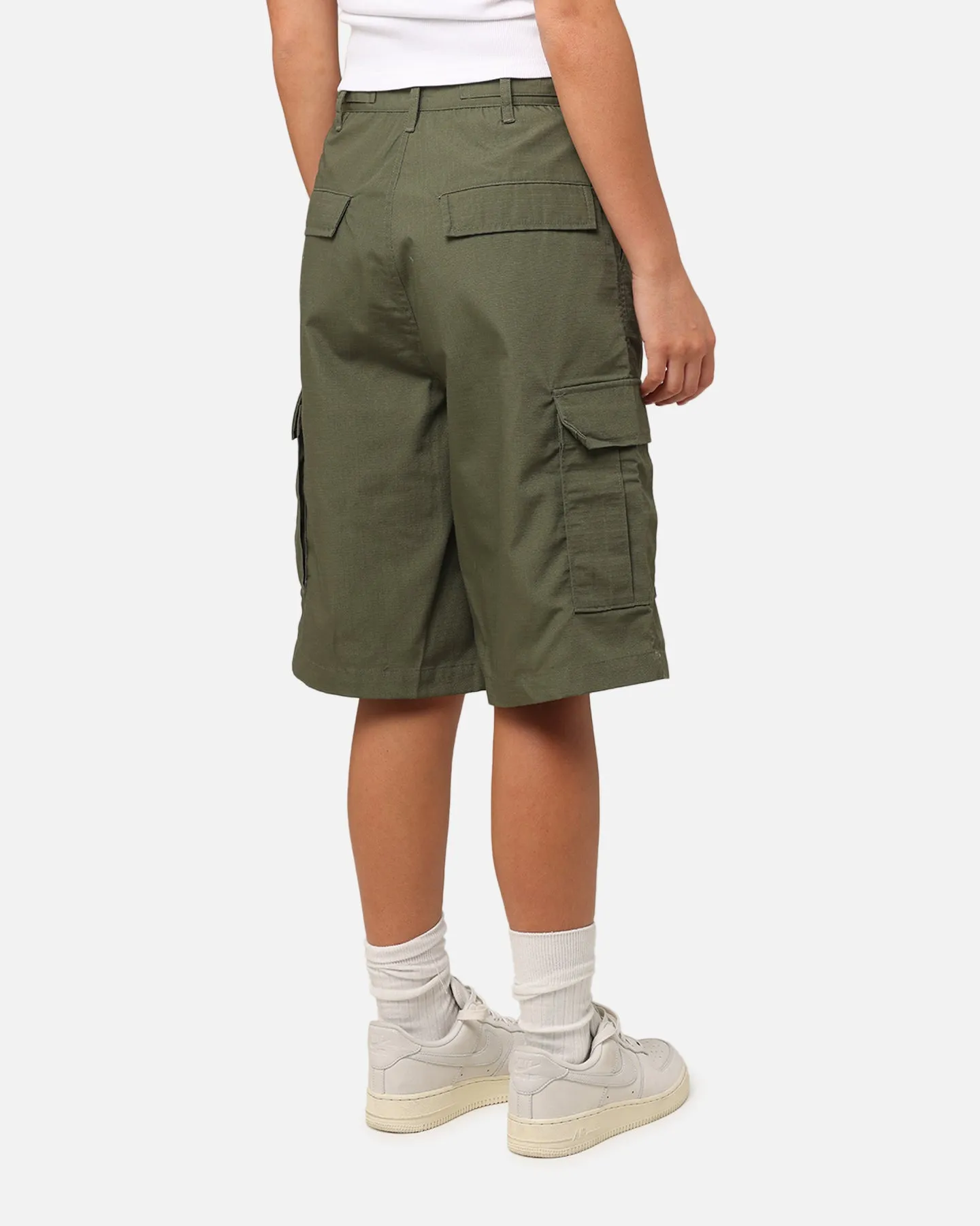 X-Girl Women's Easy Cargo Shorts Flight Green