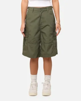 X-Girl Women's Easy Cargo Shorts Flight Green