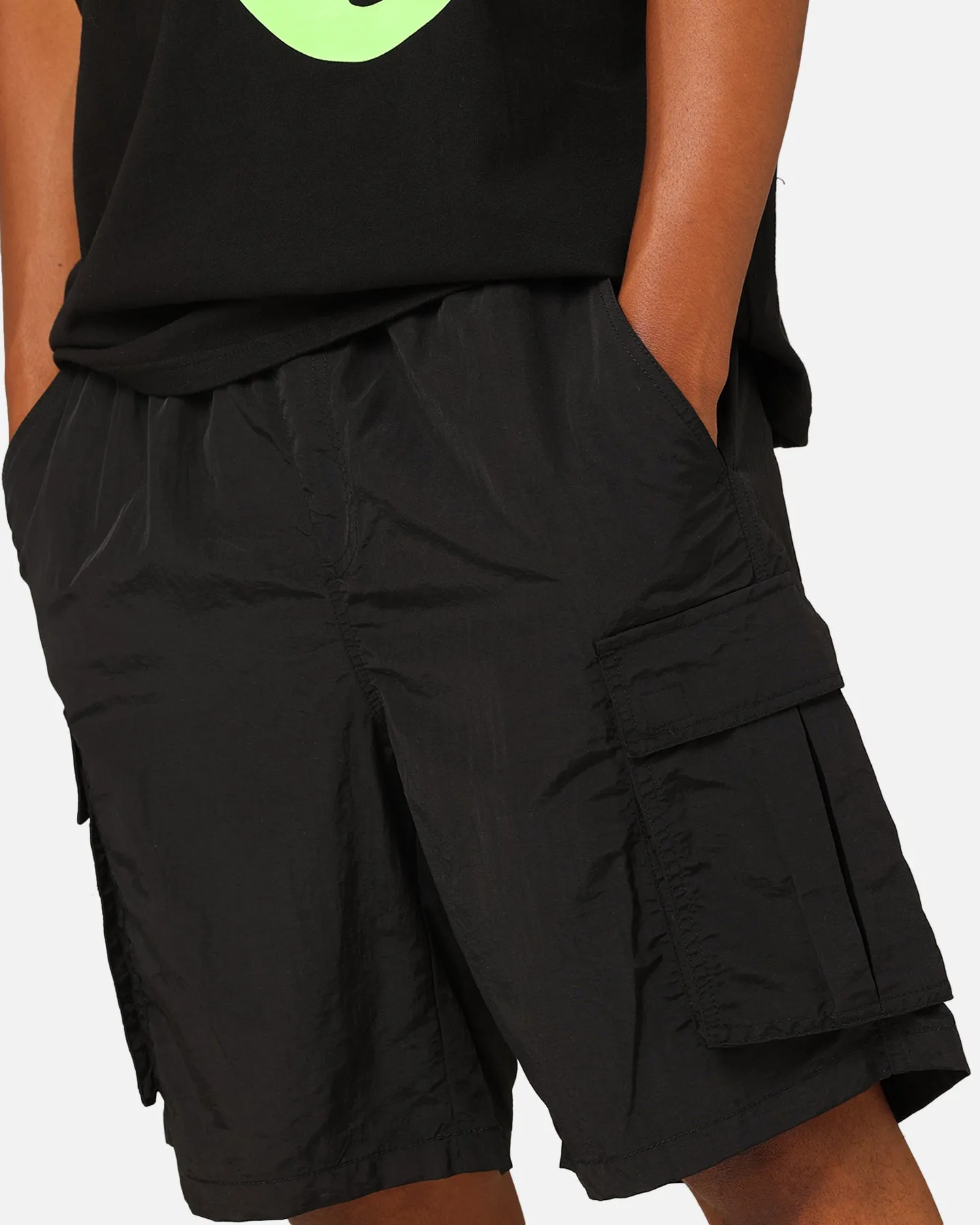 X-Large 91 Nylon Cargo Shorts Black