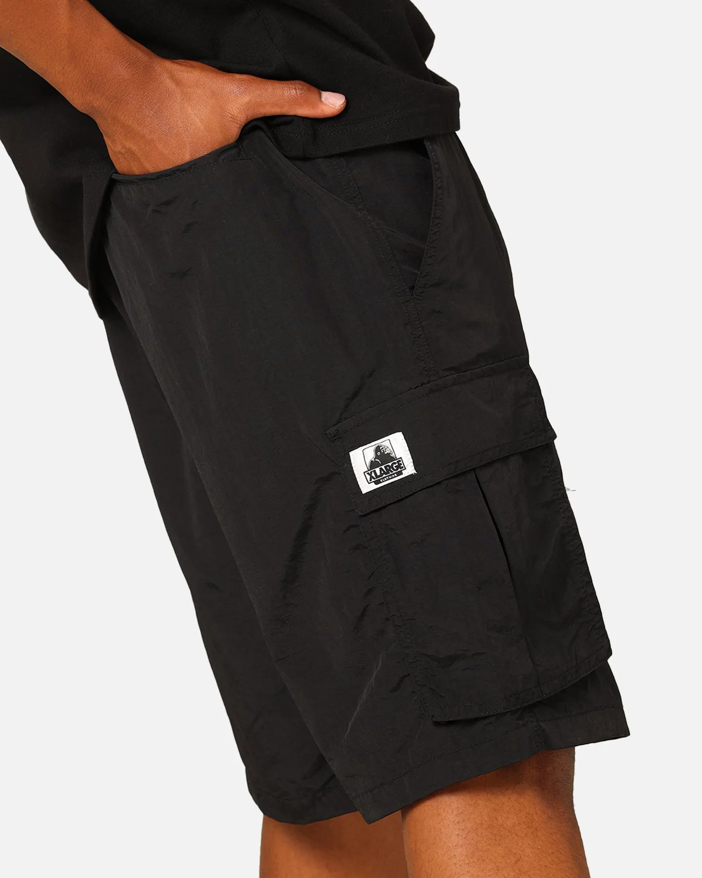 X-Large 91 Nylon Cargo Shorts Black