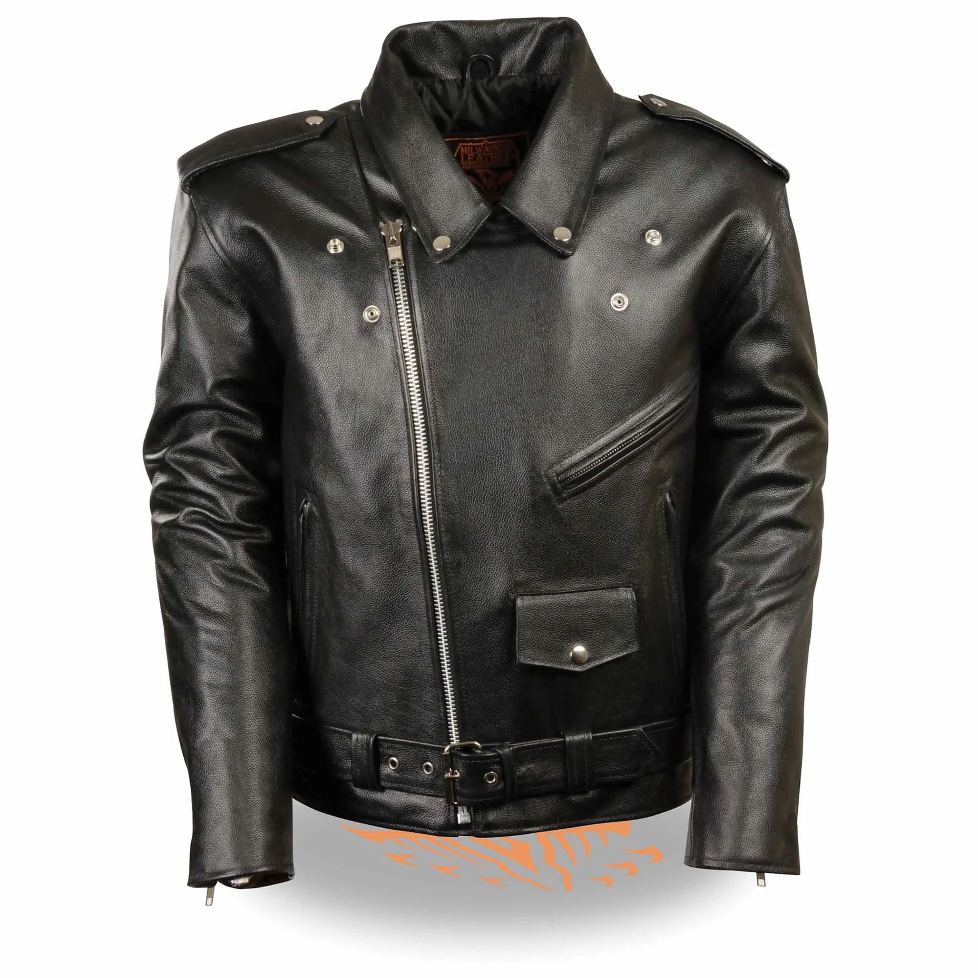 Youth Sized Traditional Style Police Biker Jacket